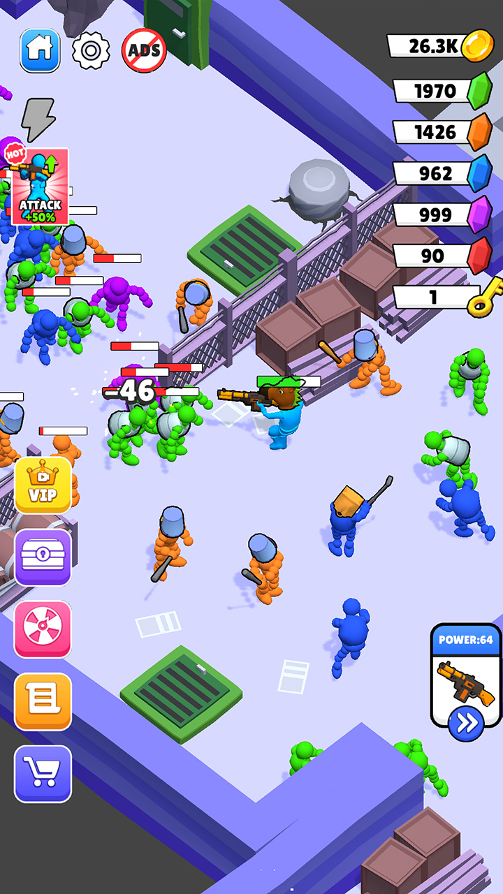 اسکرین شات 1 بازی Crazy shooting zombies