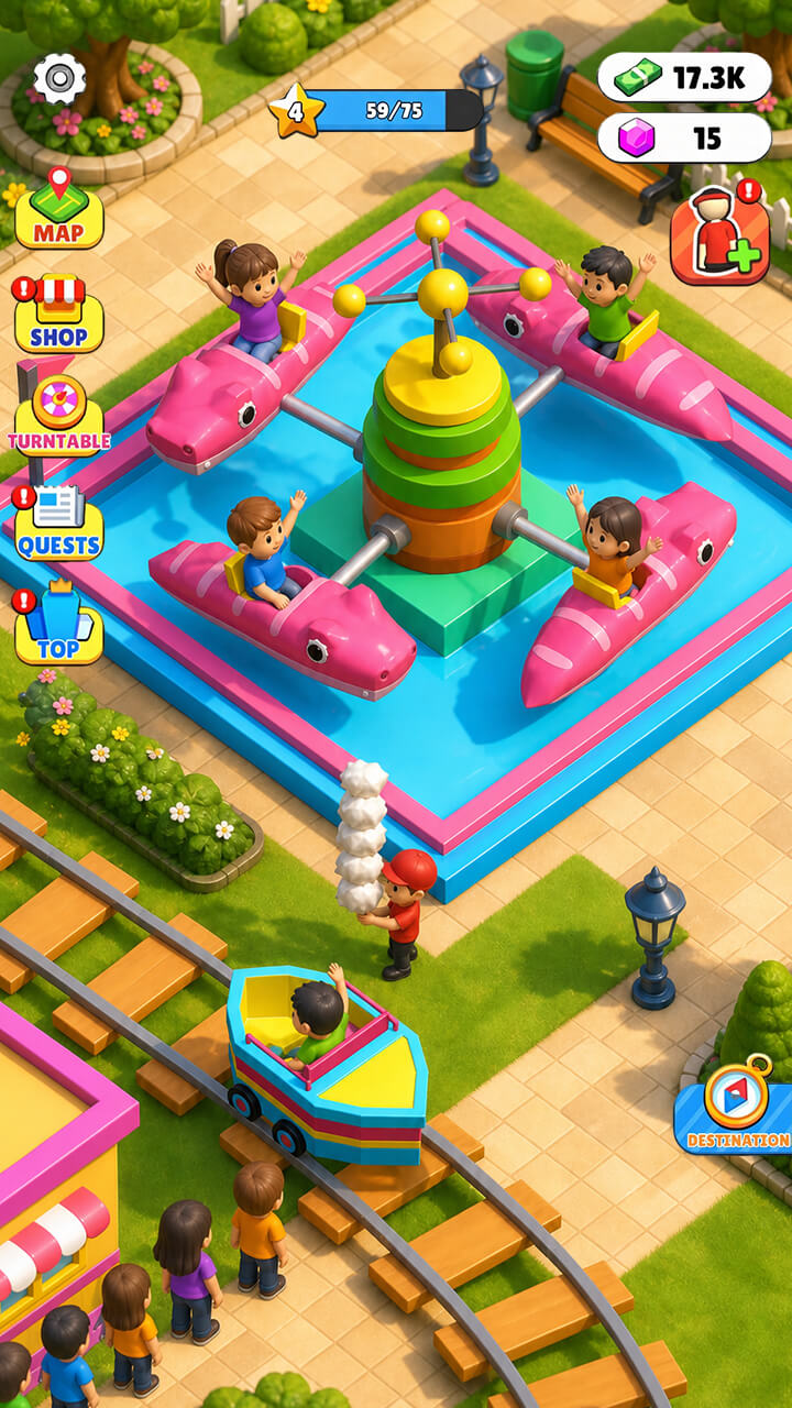 اسکرین شات 2 بازی Funny Park : Idle Game