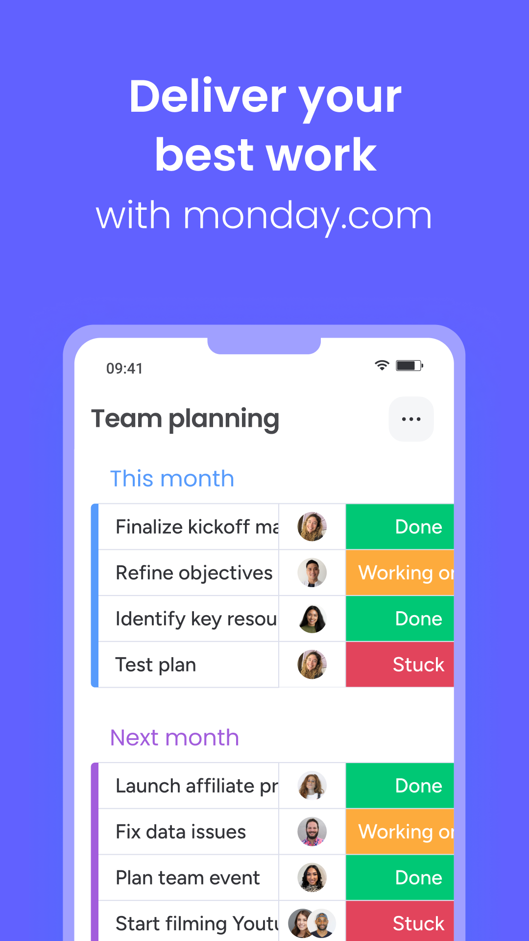 اسکرین شات 1 برنامه monday.com - AI Work Platform