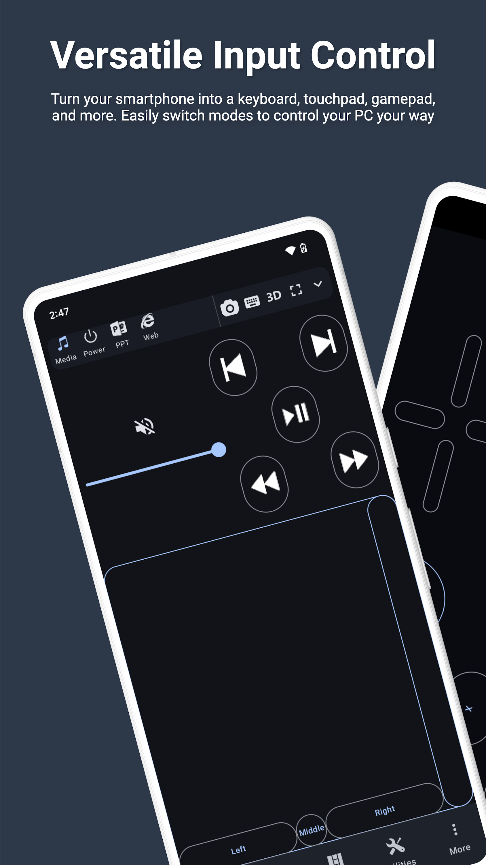 اسکرین شات 1 برنامه PC Remote