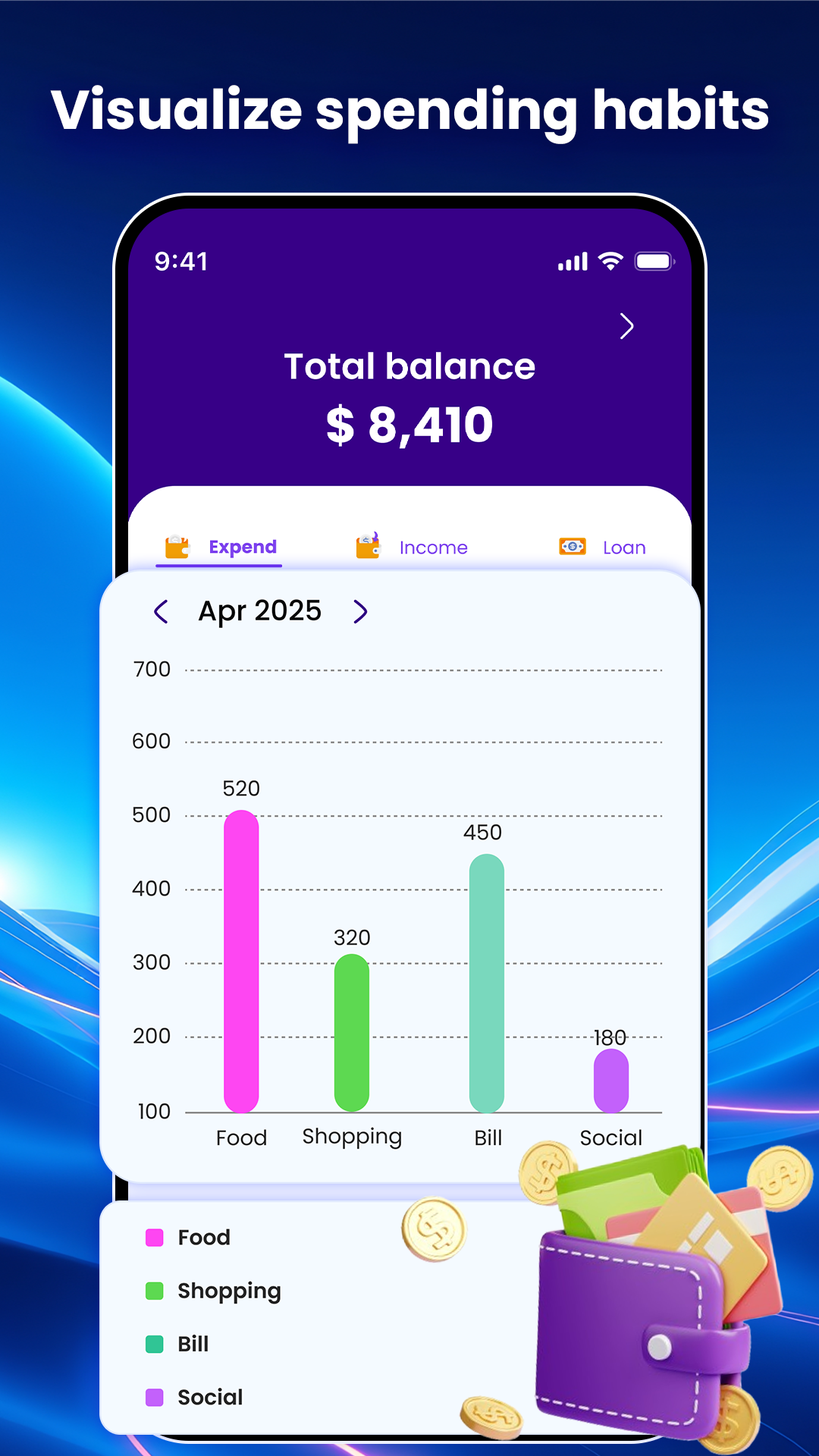 اسکرین شات 4 برنامه Money Manager - Debt Tracker