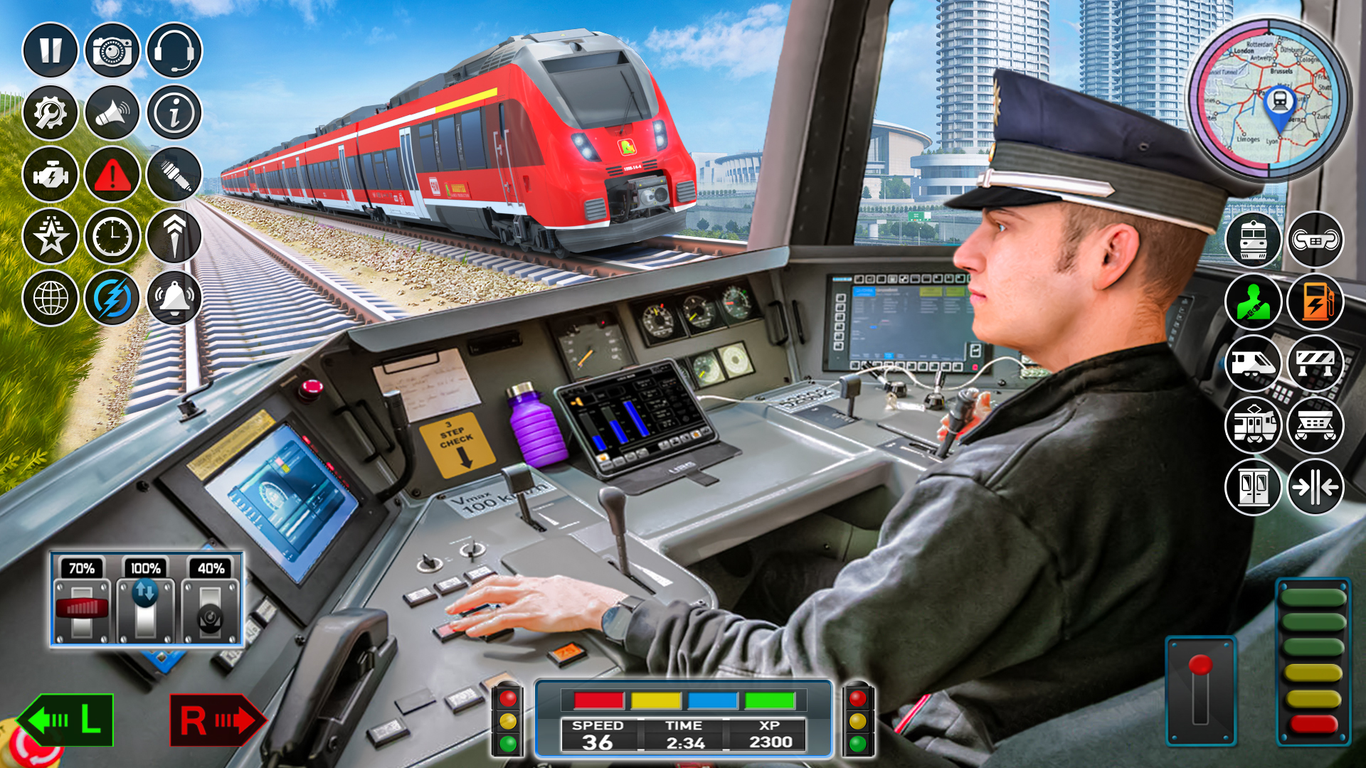 اسکرین شات 2 بازی City Train Game 3d Train games