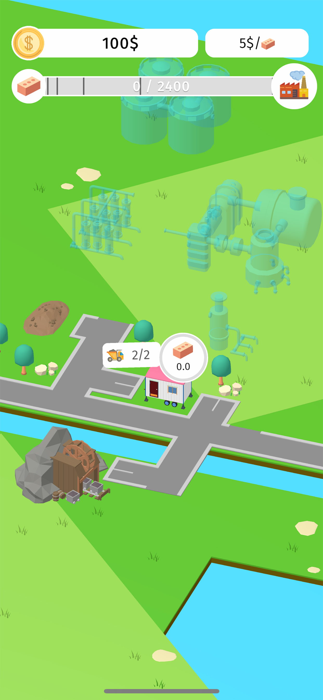 اسکرین شات 1 بازی Idle Factory Builder: Clicker