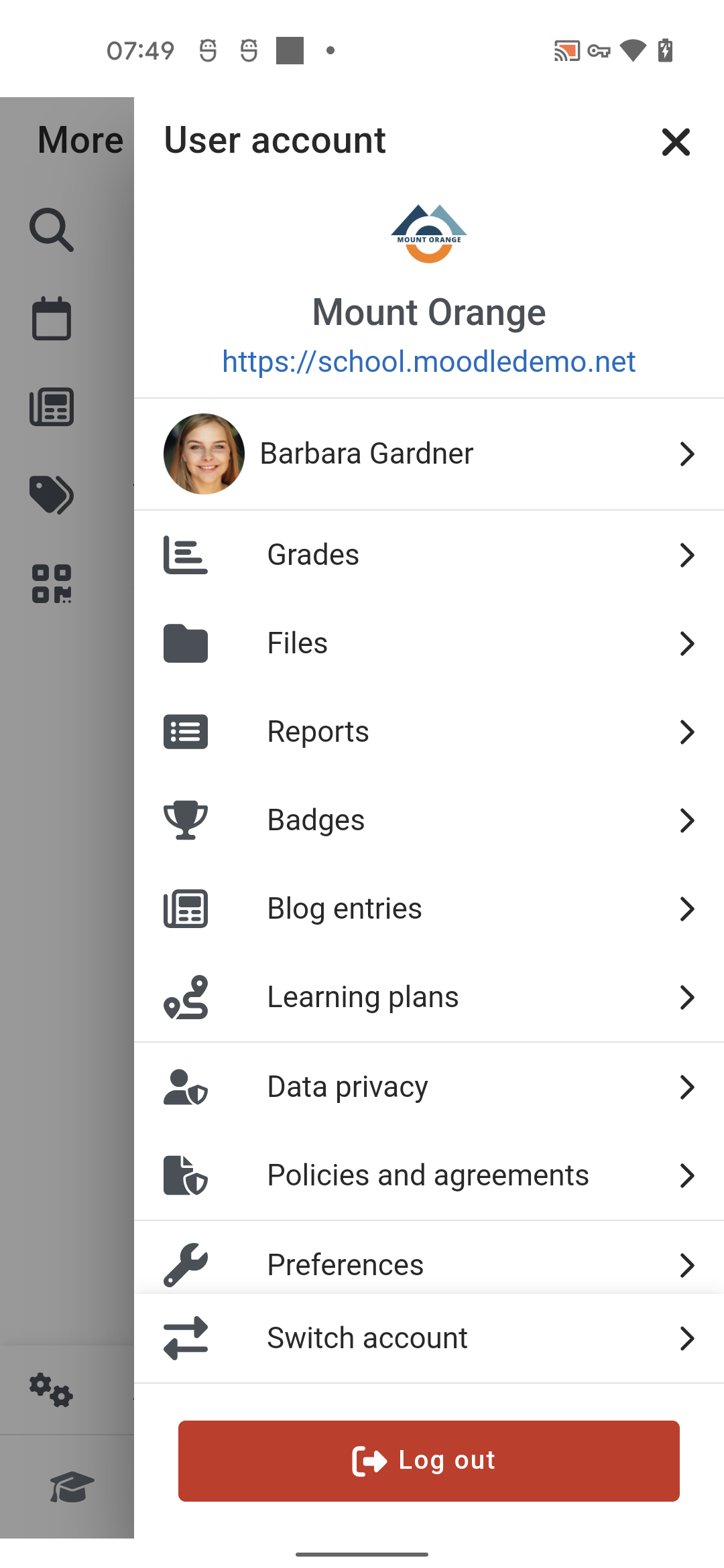 اسکرین شات 7 برنامه Moodle