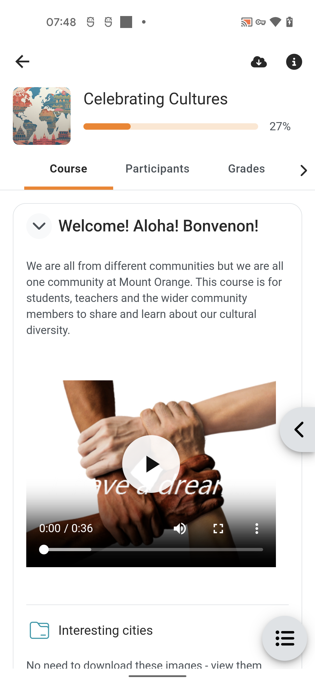 اسکرین شات 2 برنامه Moodle