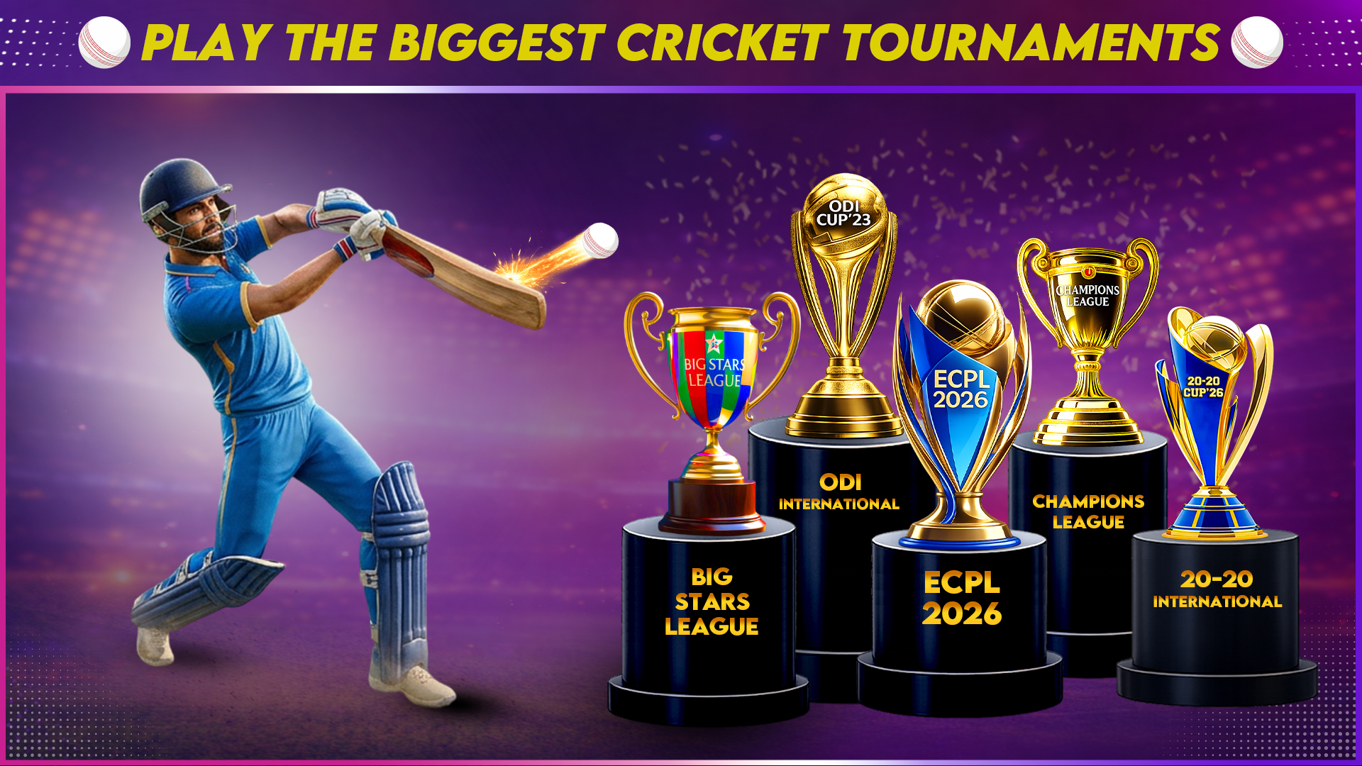 اسکرین شات 4 بازی Epic Cricket – Real 3D Game