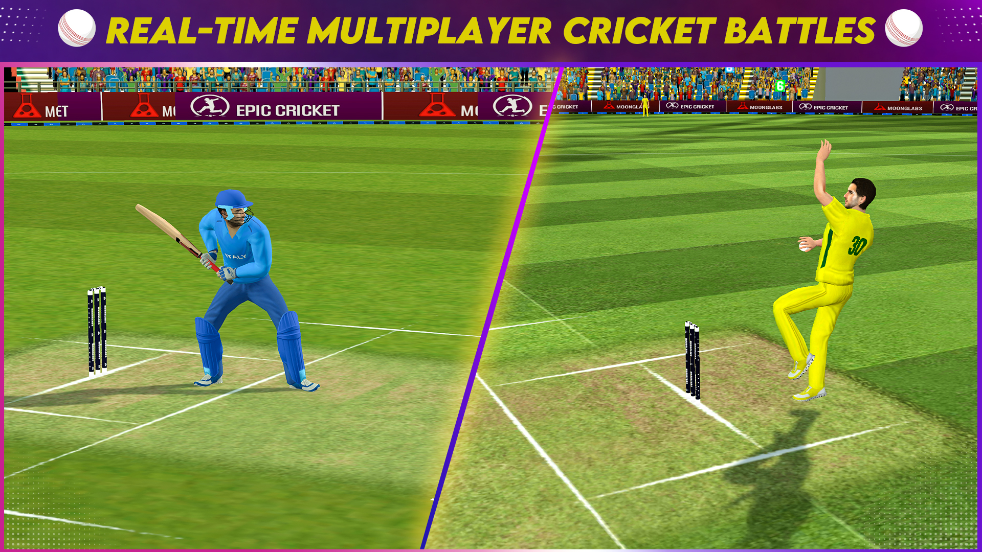 اسکرین شات 3 بازی Epic Cricket – Real 3D Game