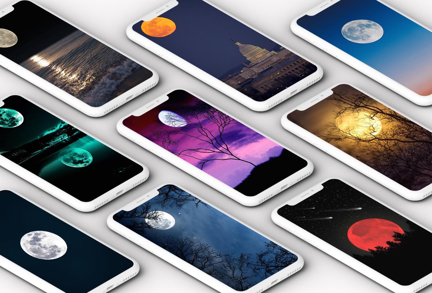 اسکرین شات 1 برنامه Moon Wallpaper