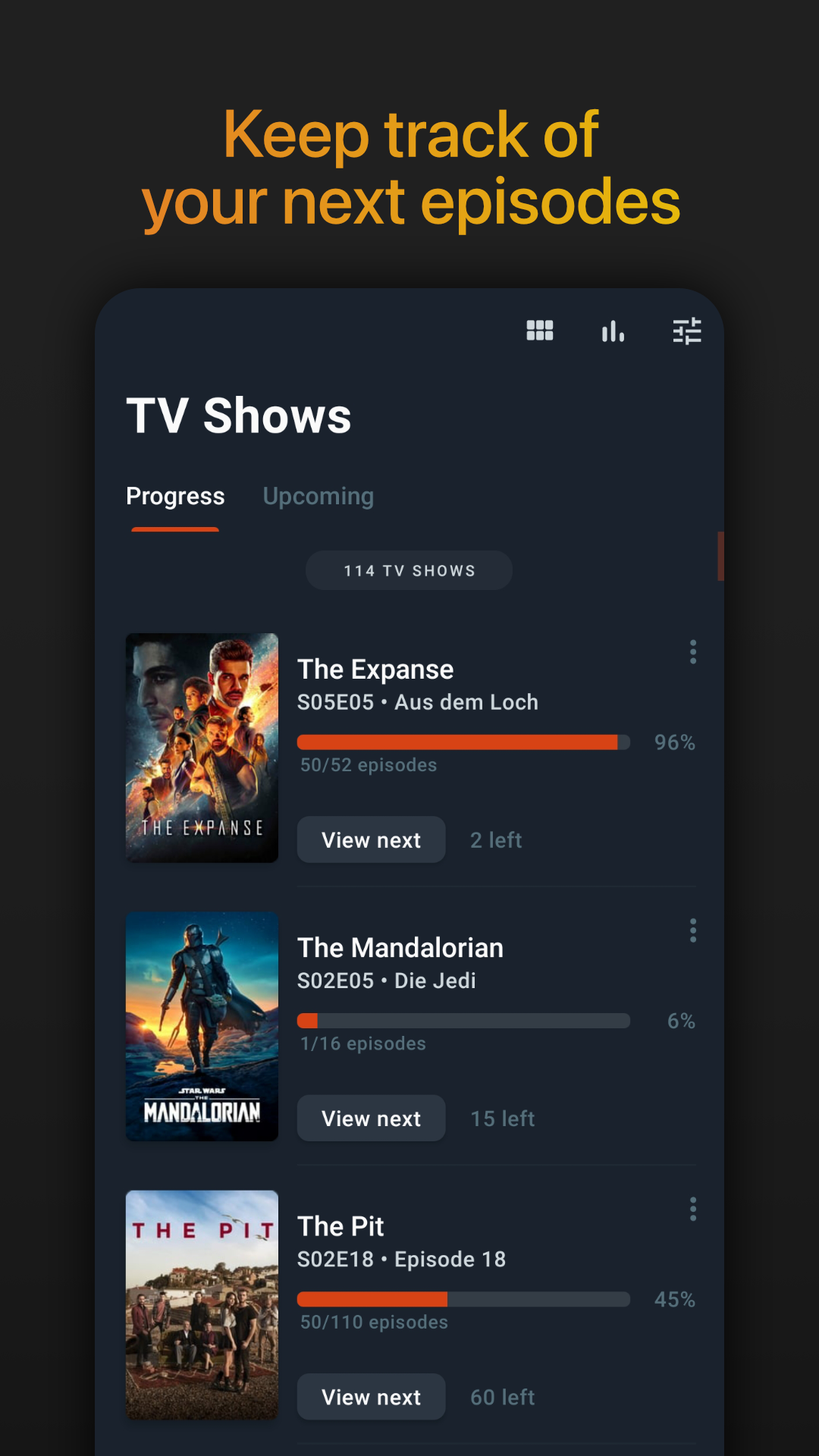 اسکرین شات 5 برنامه Moviebase: TV & Movie Tracker