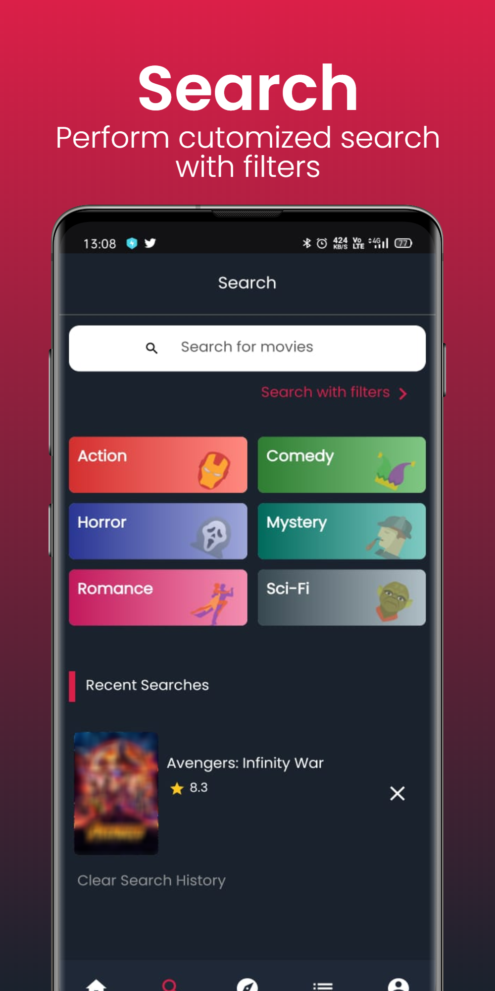 اسکرین شات 2 برنامه MyMovieList