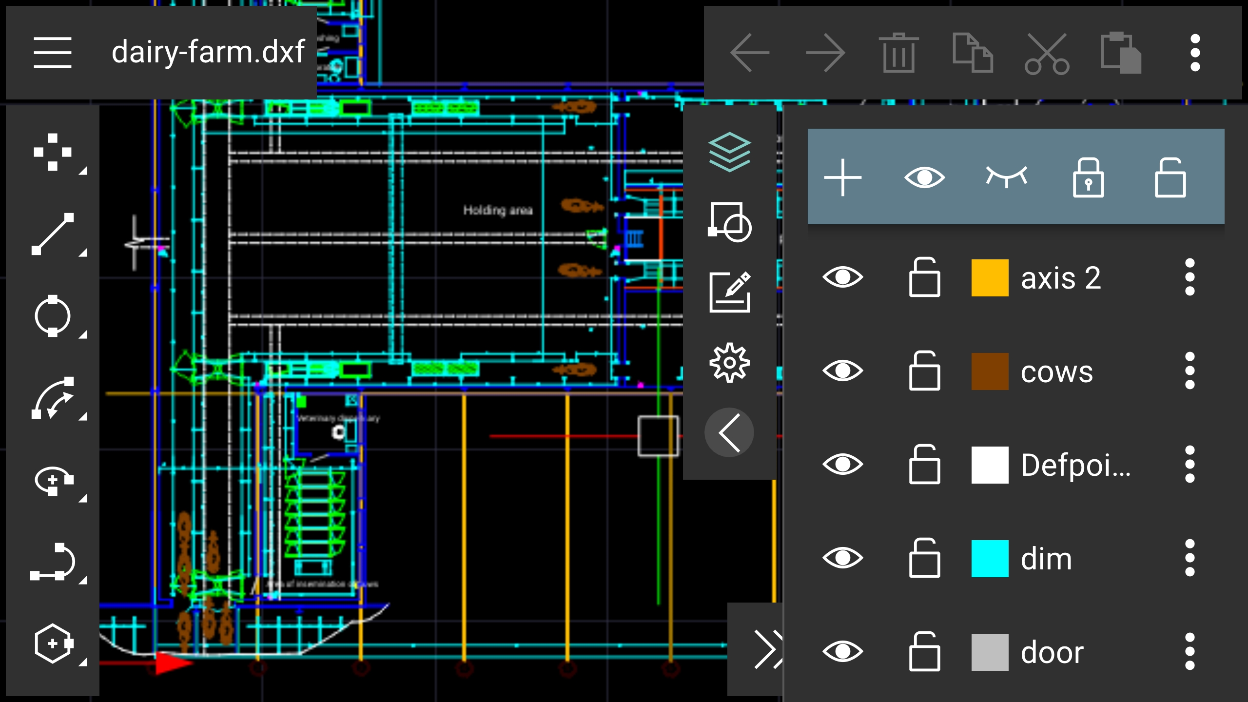 اسکرین شات 5 برنامه UVCAD - CAD 2D Draw & Drafting