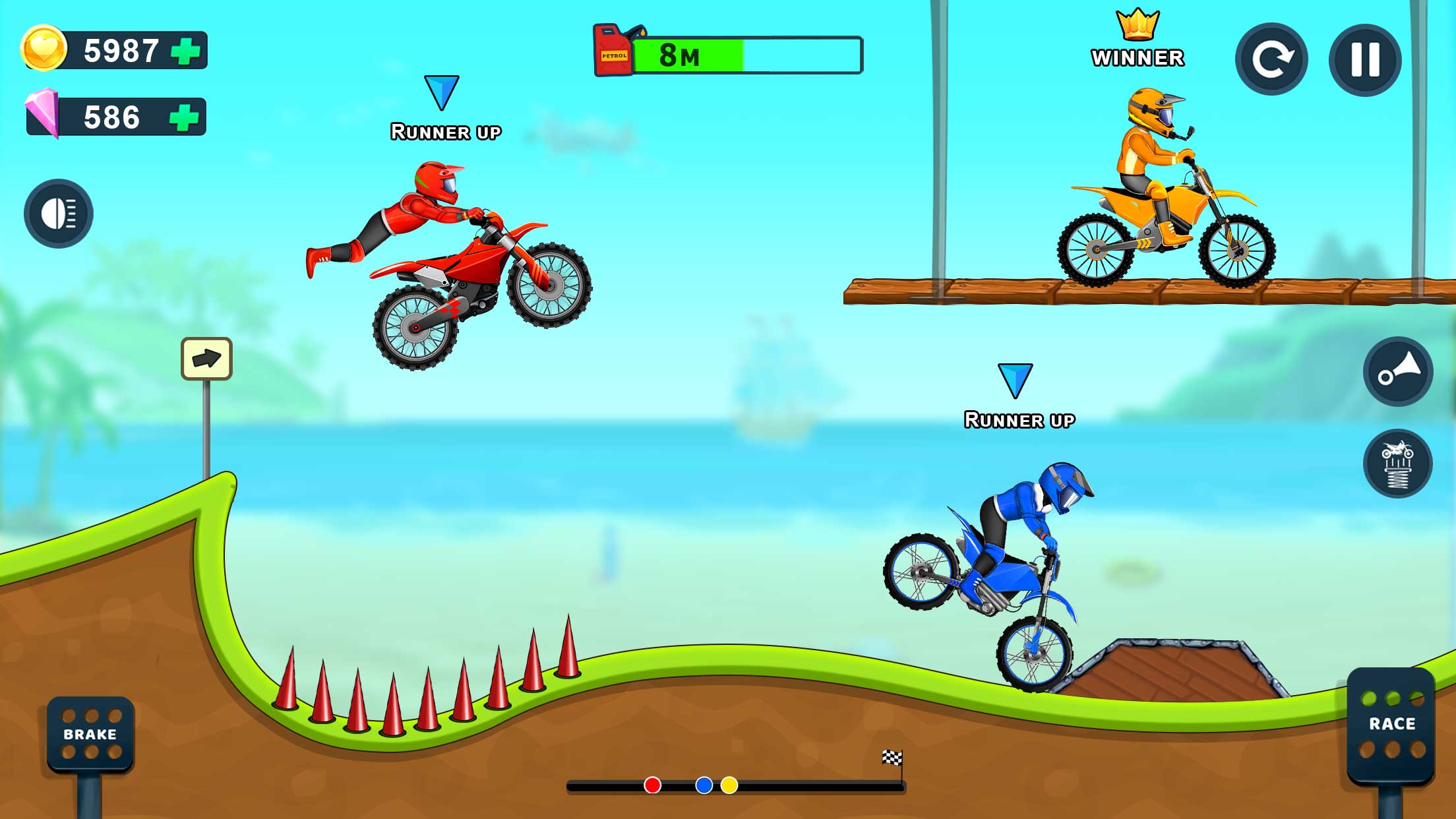 اسکرین شات 2 برنامه Boys Bike Race-Motorcycle Game