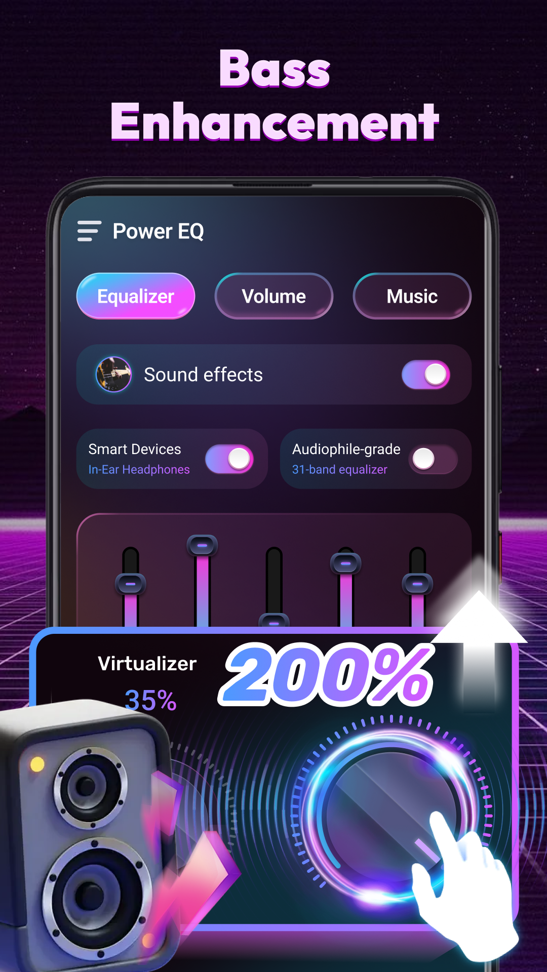 اسکرین شات 2 برنامه Power EQ