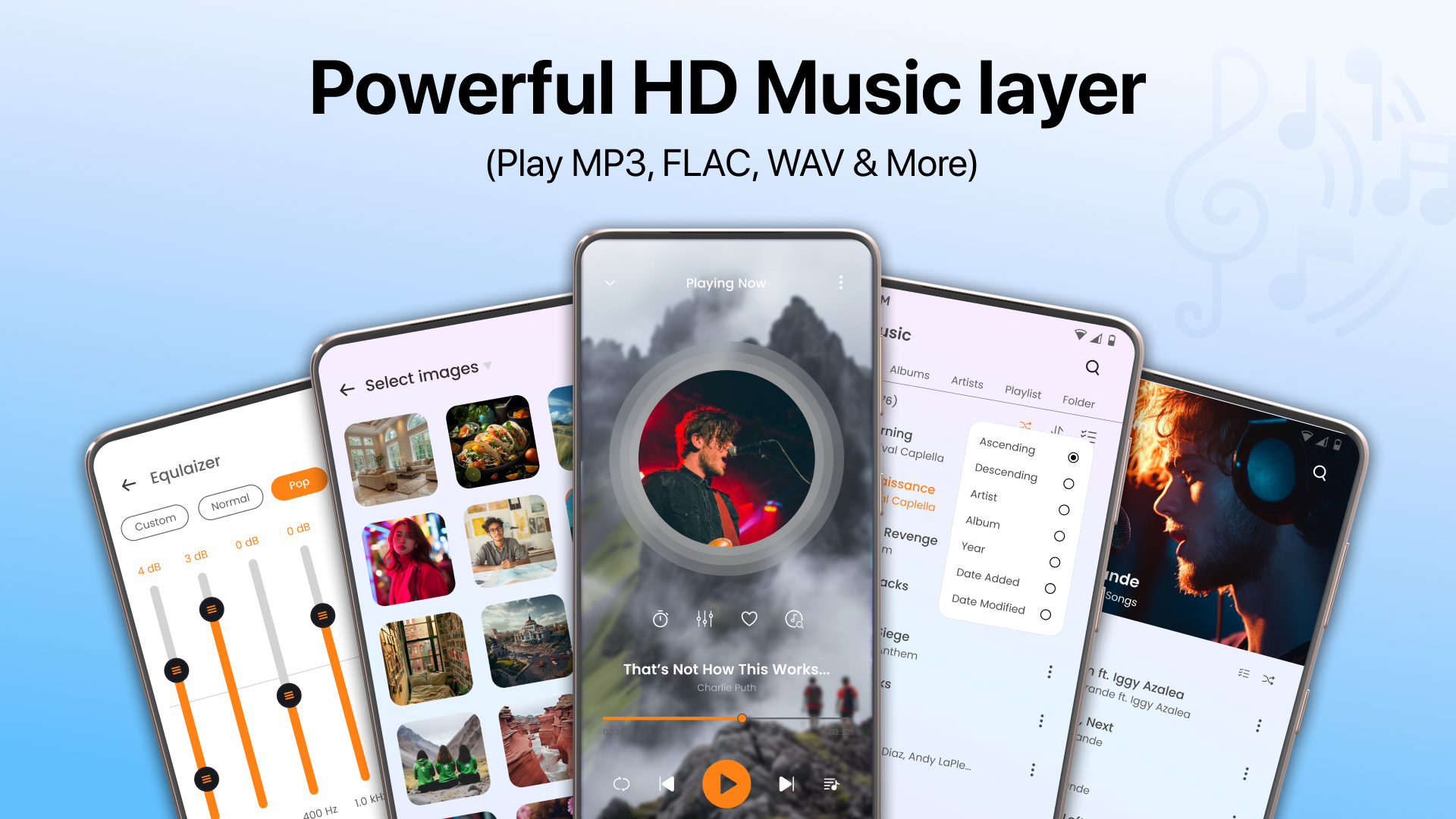 اسکرین شات 1 برنامه Offline Music Player Play Song