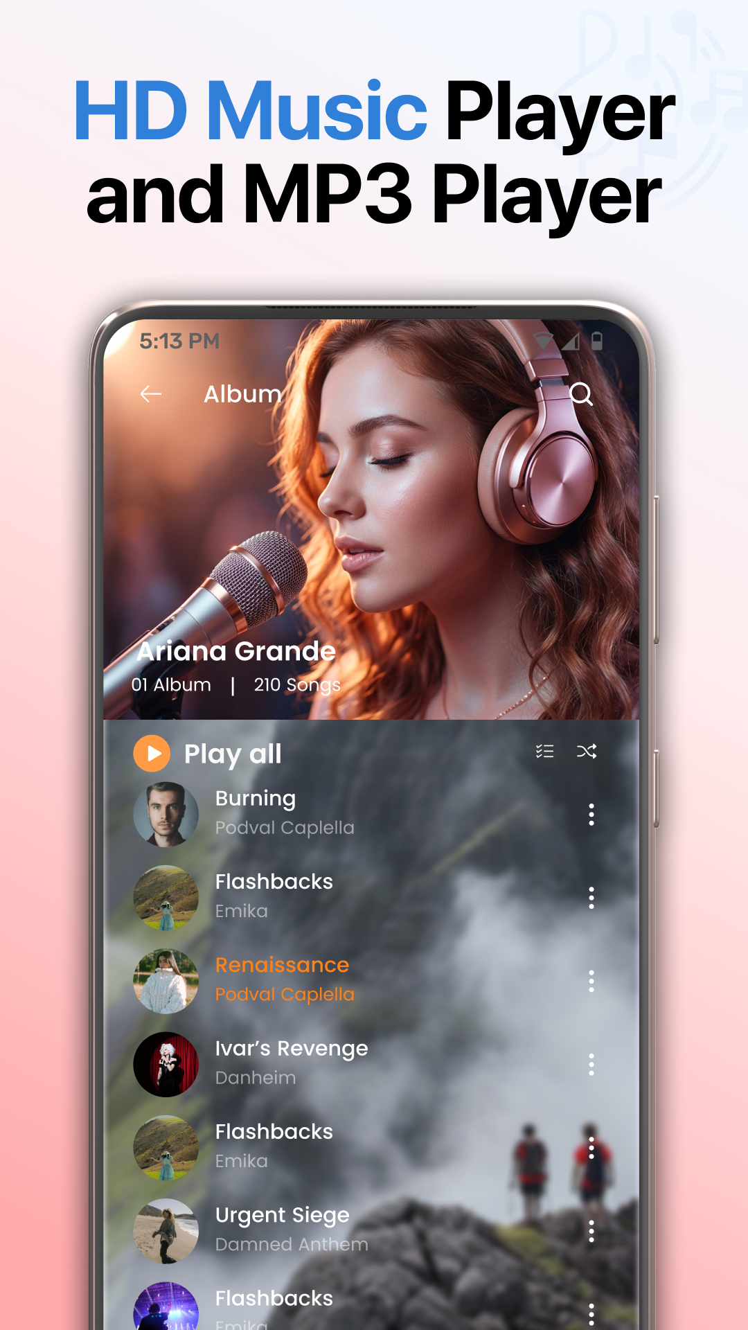 اسکرین شات 4 برنامه Offline Music Player Play Song