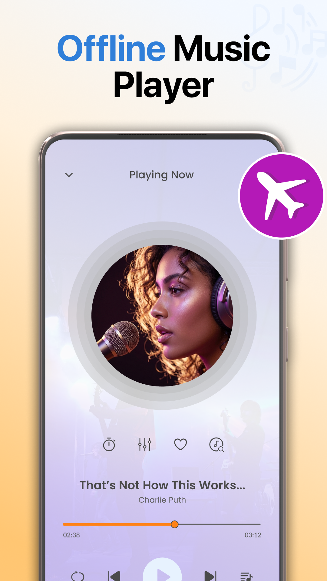 اسکرین شات 3 برنامه Offline Music Player Play Song