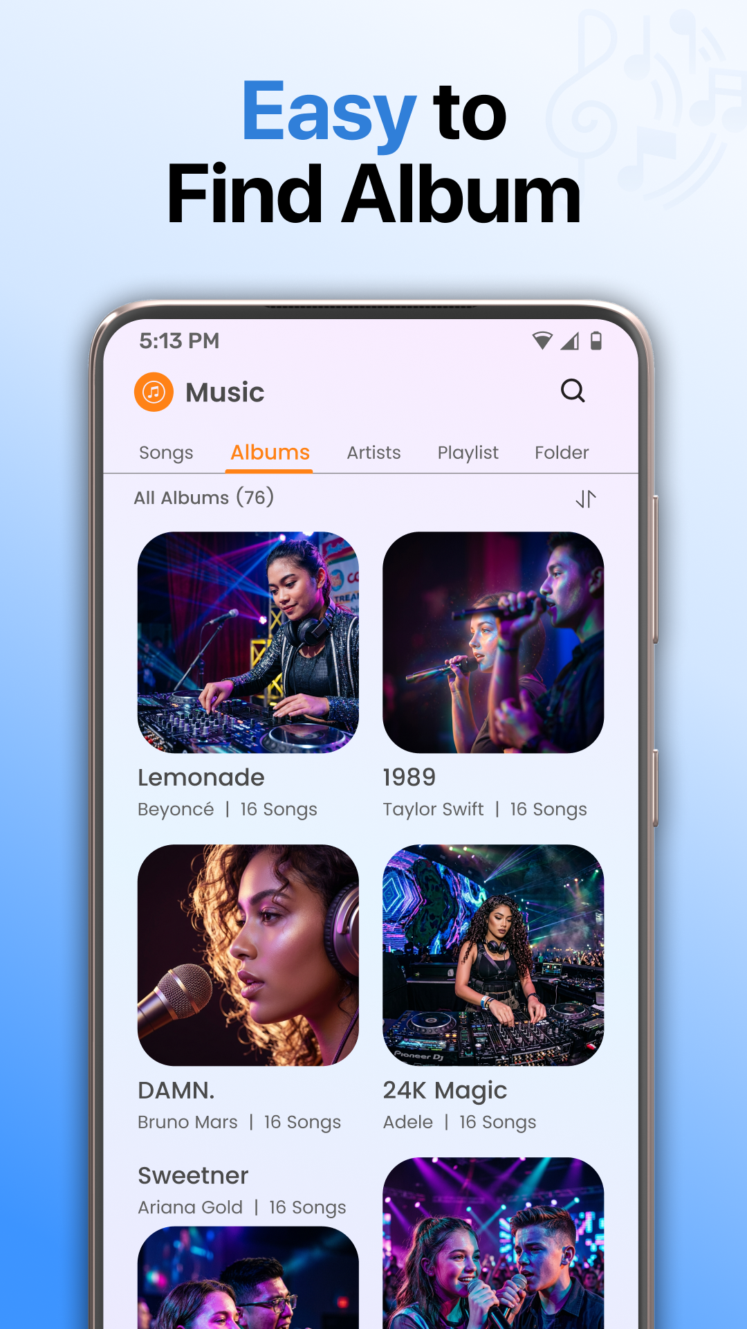 اسکرین شات 5 برنامه Offline Music Player Play Song