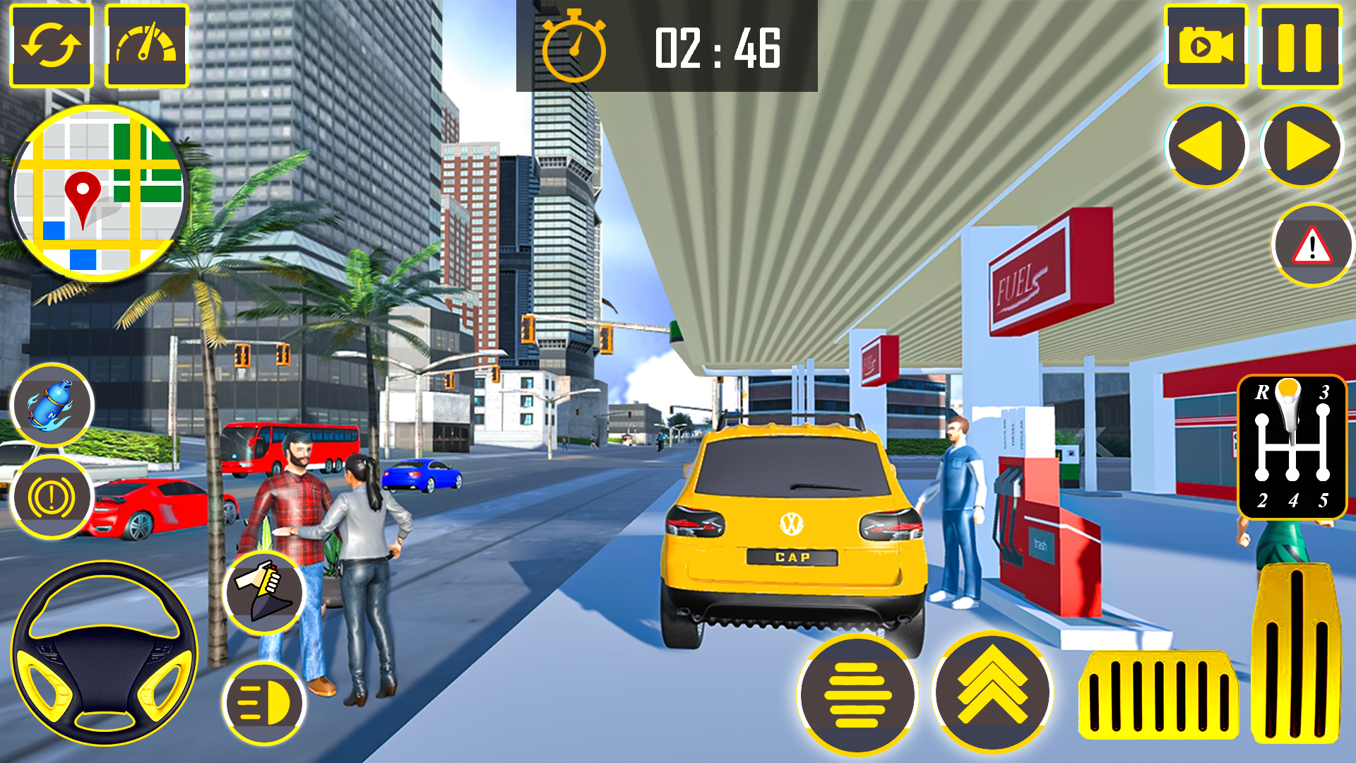 اسکرین شات 6 بازی US Taxi Simulator : Car Games