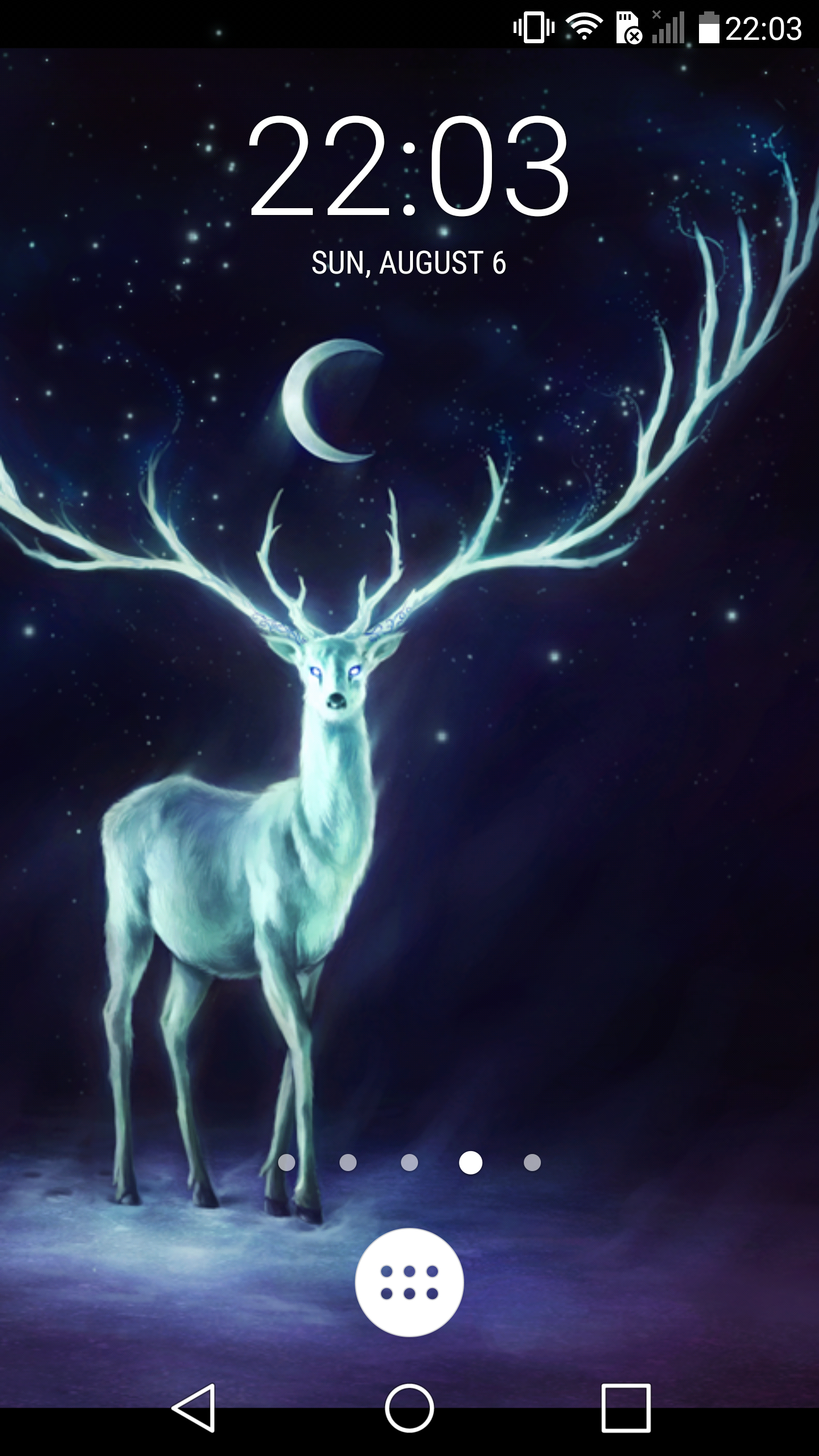 اسکرین شات 1 برنامه Night Bringer Magical deer lwp