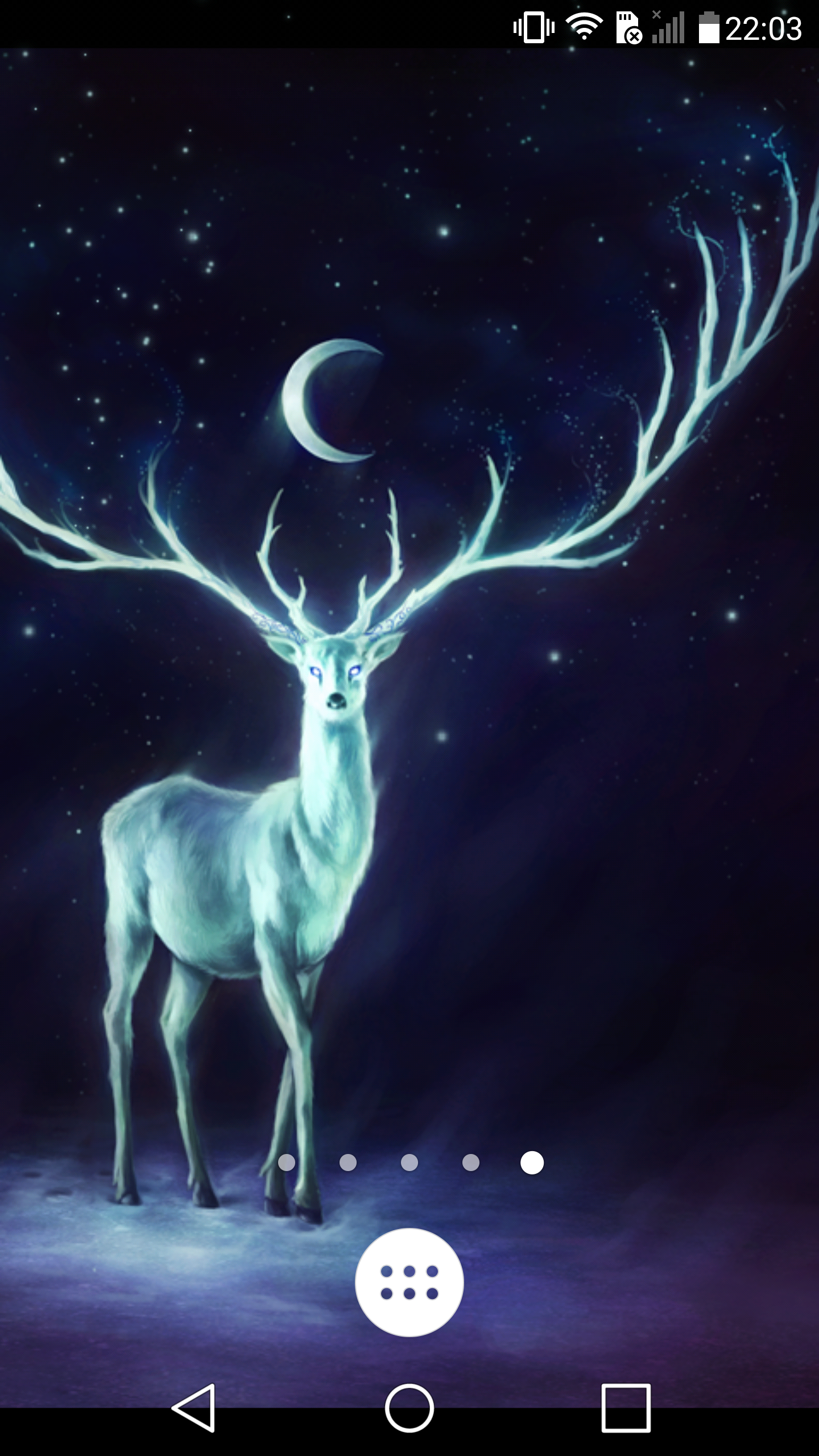 اسکرین شات 2 برنامه Night Bringer Magical deer lwp