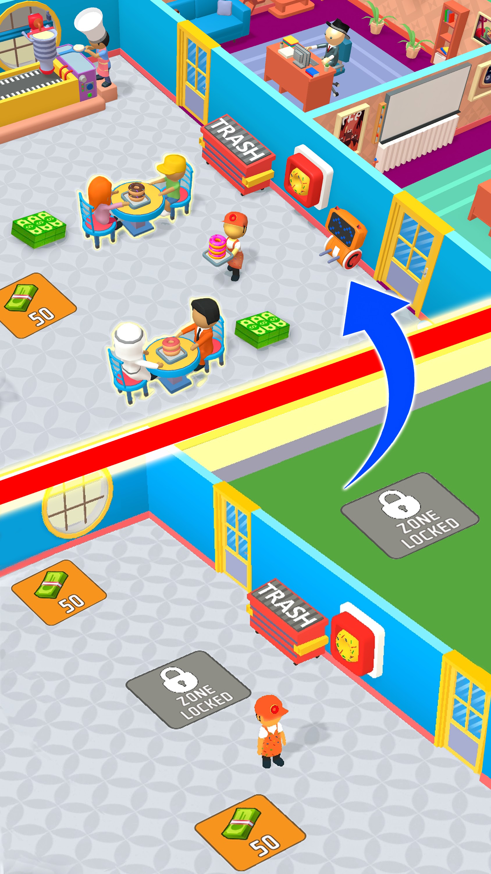 اسکرین شات 6 بازی Donut Empire:Idle Tycoon Games