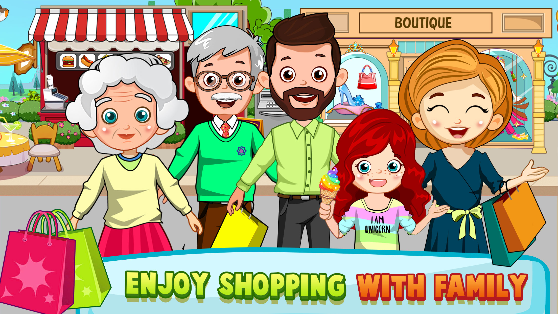 اسکرین شات 1 بازی Mini Town Kids Shopping Stores