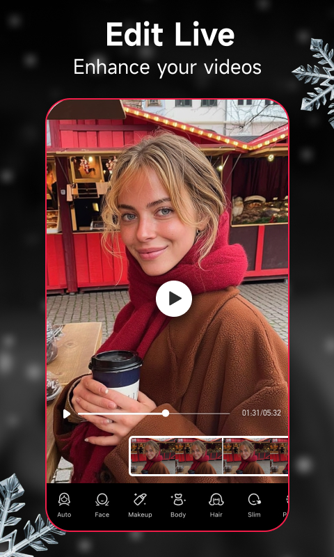 اسکرین شات 3 برنامه Meitu- AI Photo & Video Editor