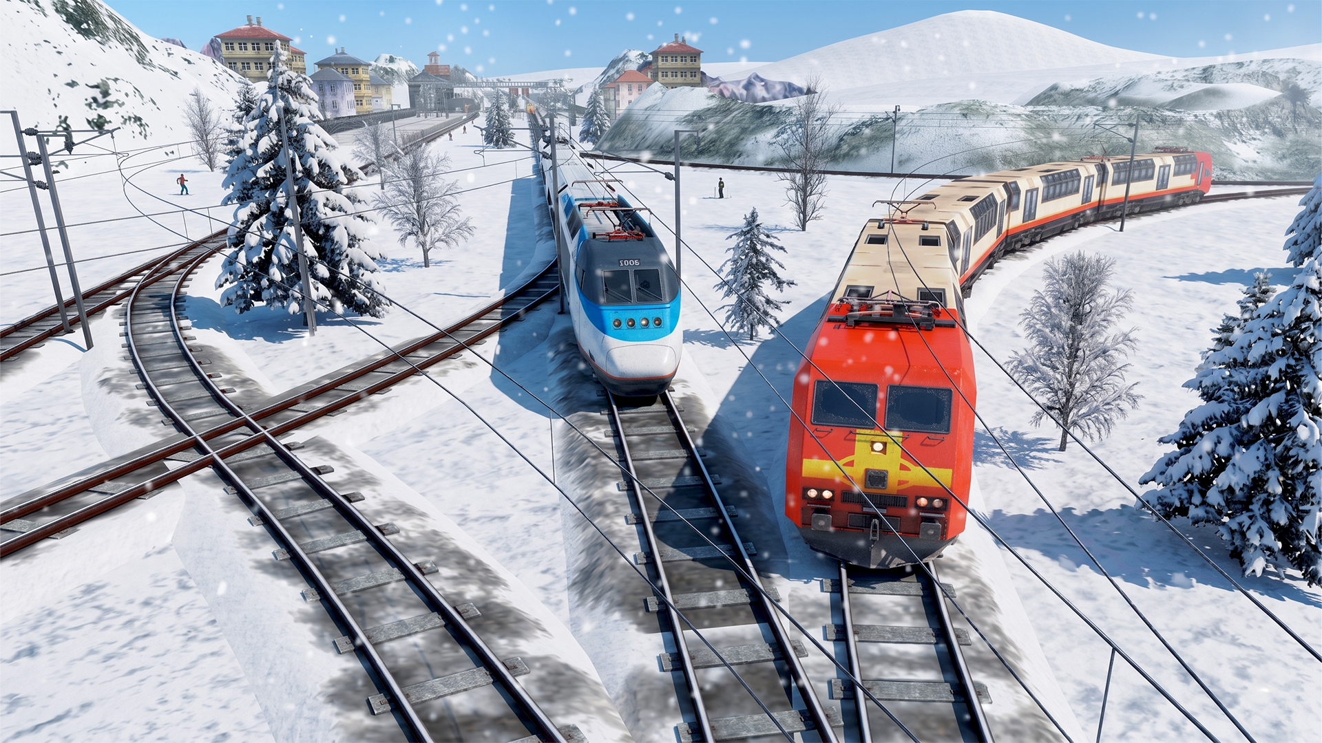 اسکرین شات 2 بازی Train Racing Games 3D 2 Player