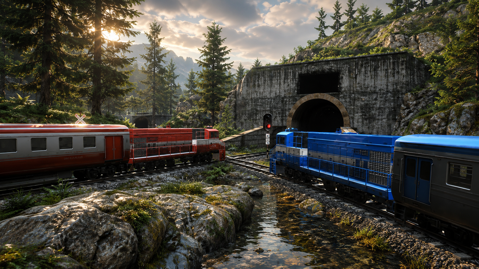 اسکرین شات 5 بازی Train Racing Games 3D 2 Player