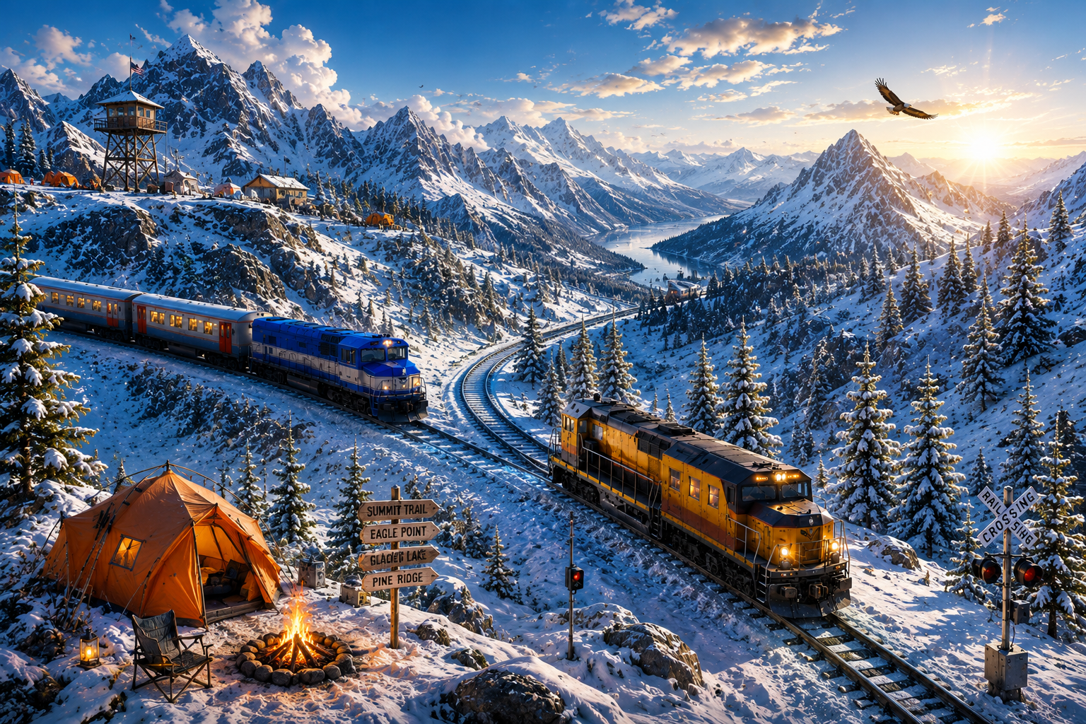 اسکرین شات 8 بازی Train Racing Games 3D 2 Player