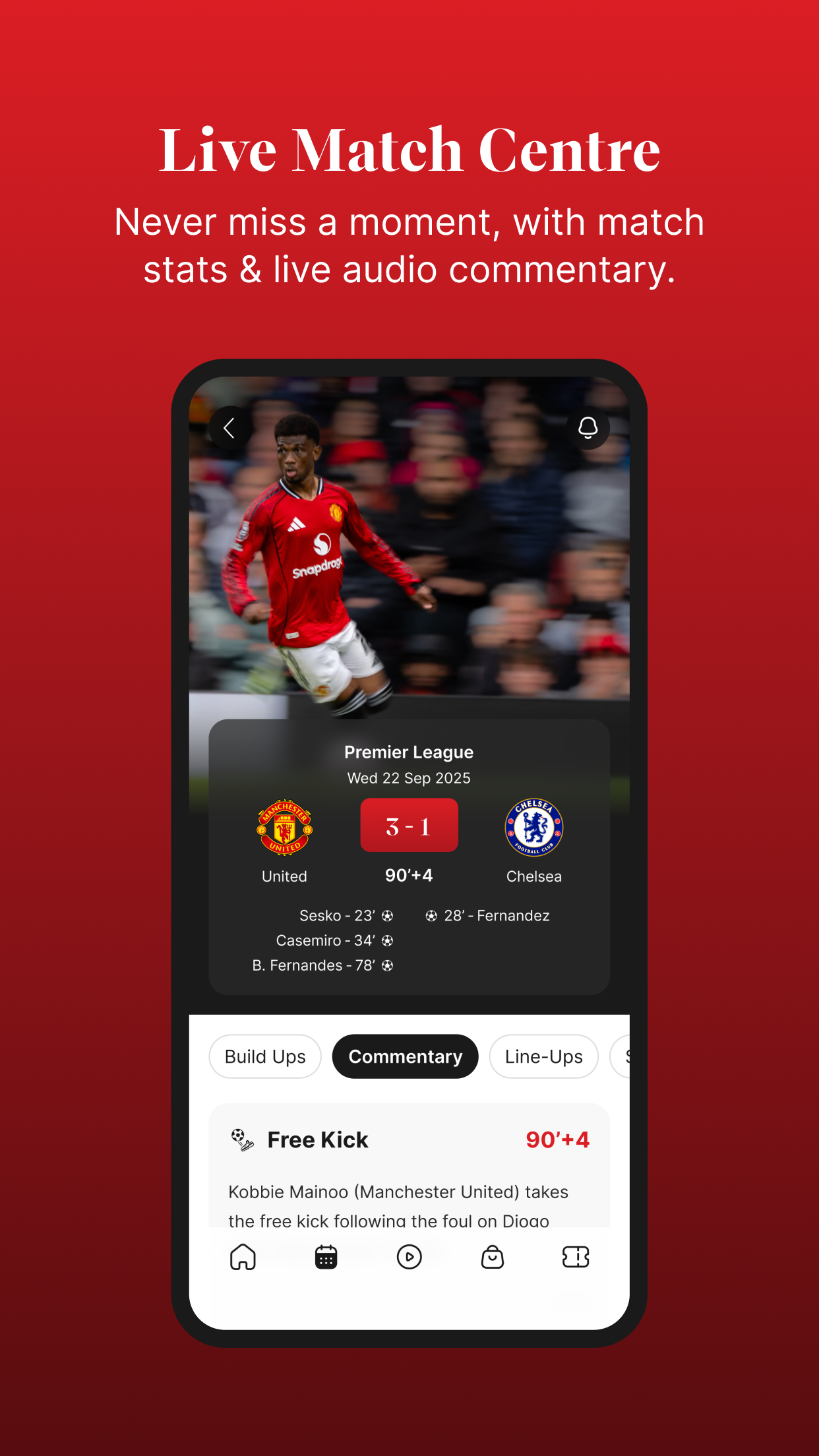 اسکرین شات 5 برنامه Manchester United Official App