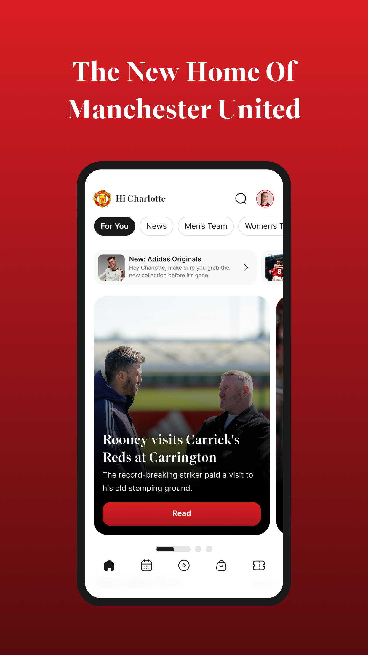 اسکرین شات 1 برنامه Manchester United Official App