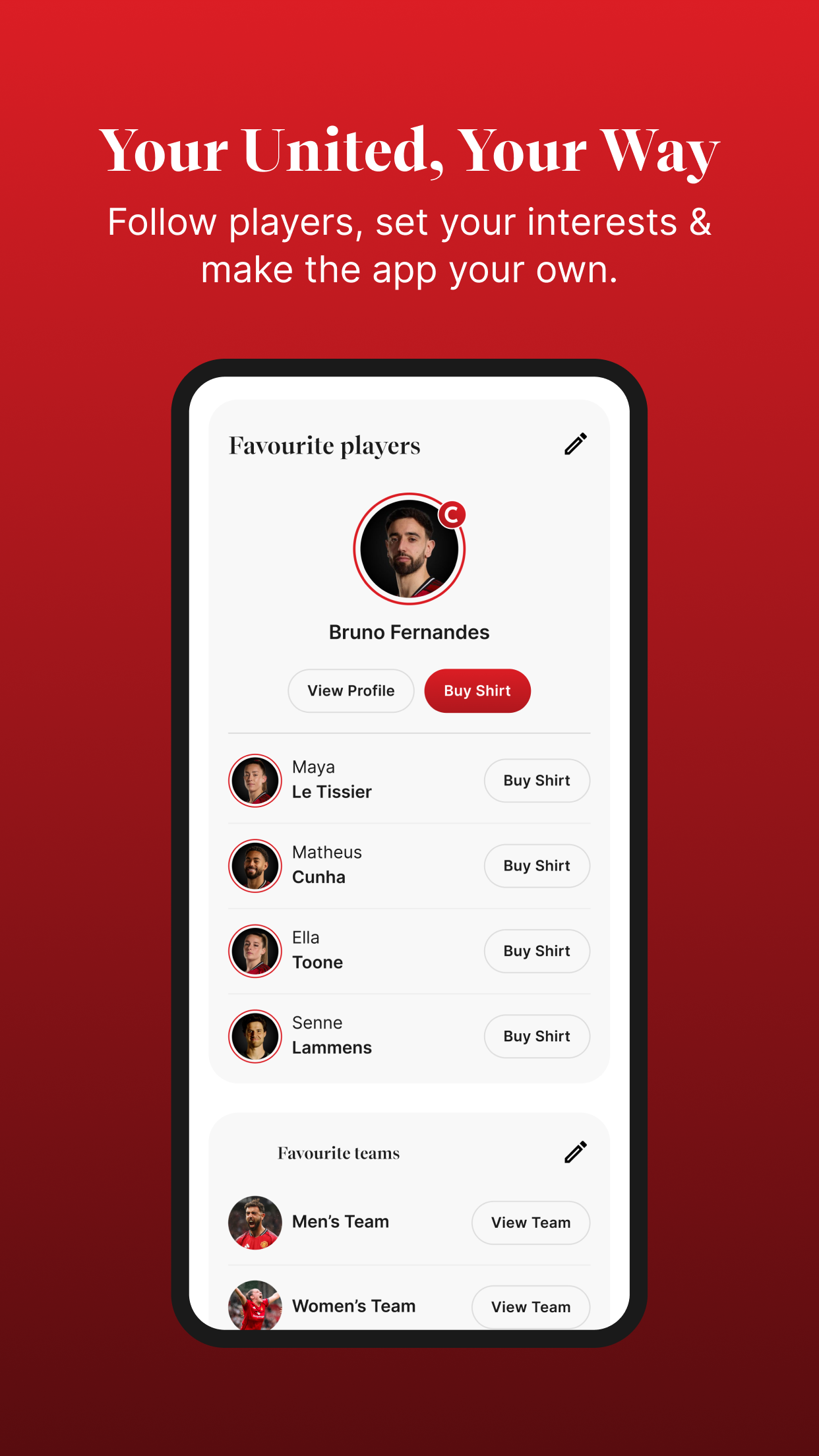 اسکرین شات 6 برنامه Manchester United Official App