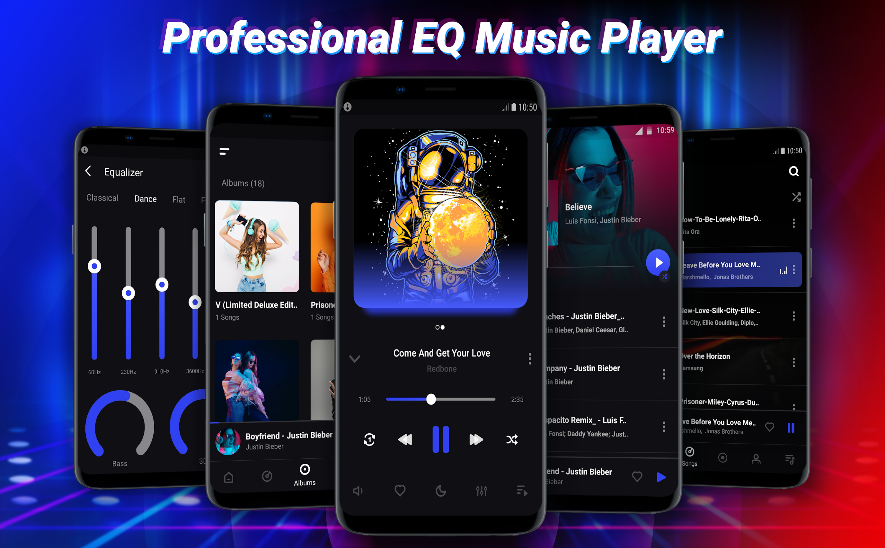 اسکرین شات 1 برنامه Mp3, Music Player