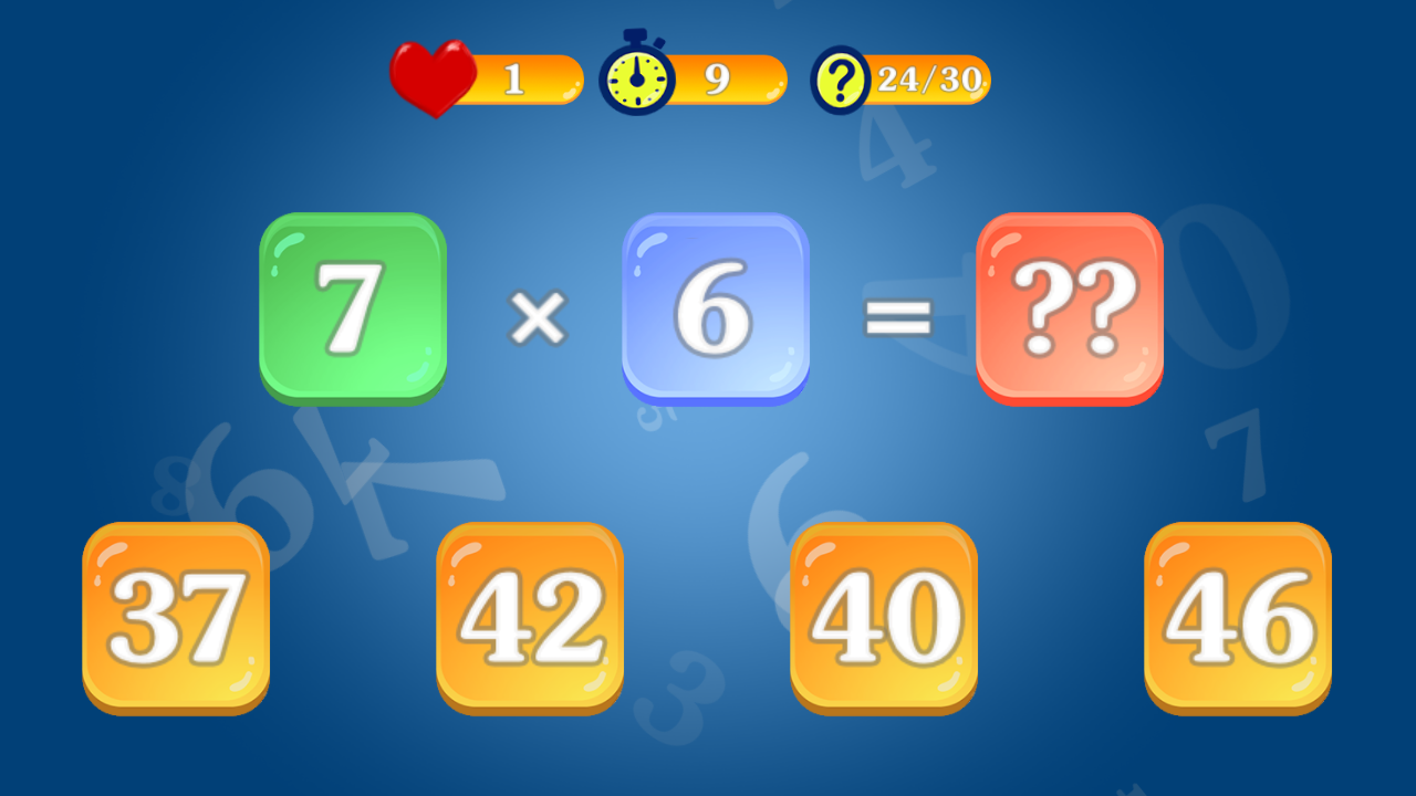 اسکرین شات 4 بازی Multiplication Table 2x2