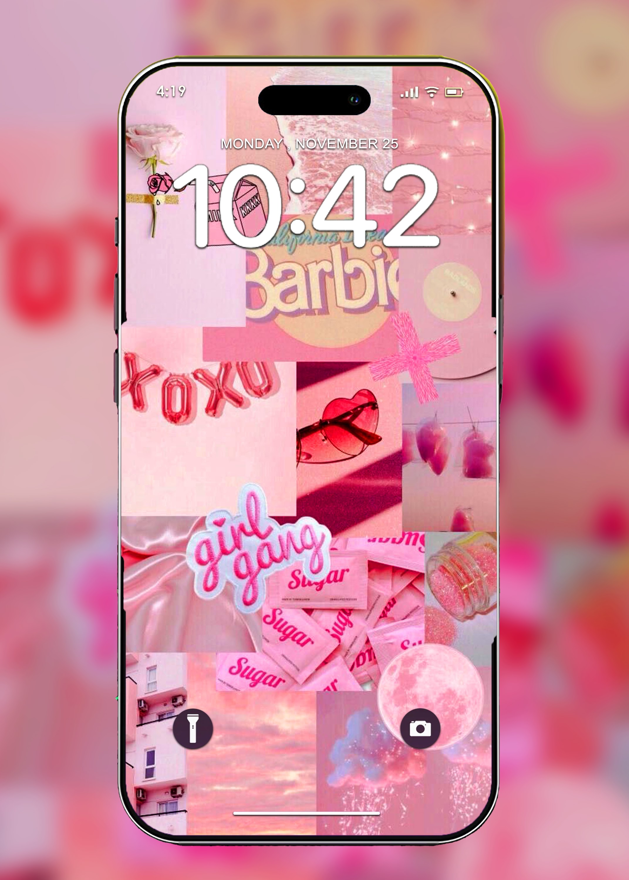 اسکرین شات 6 برنامه Pink Aesthetic Wallpaper
