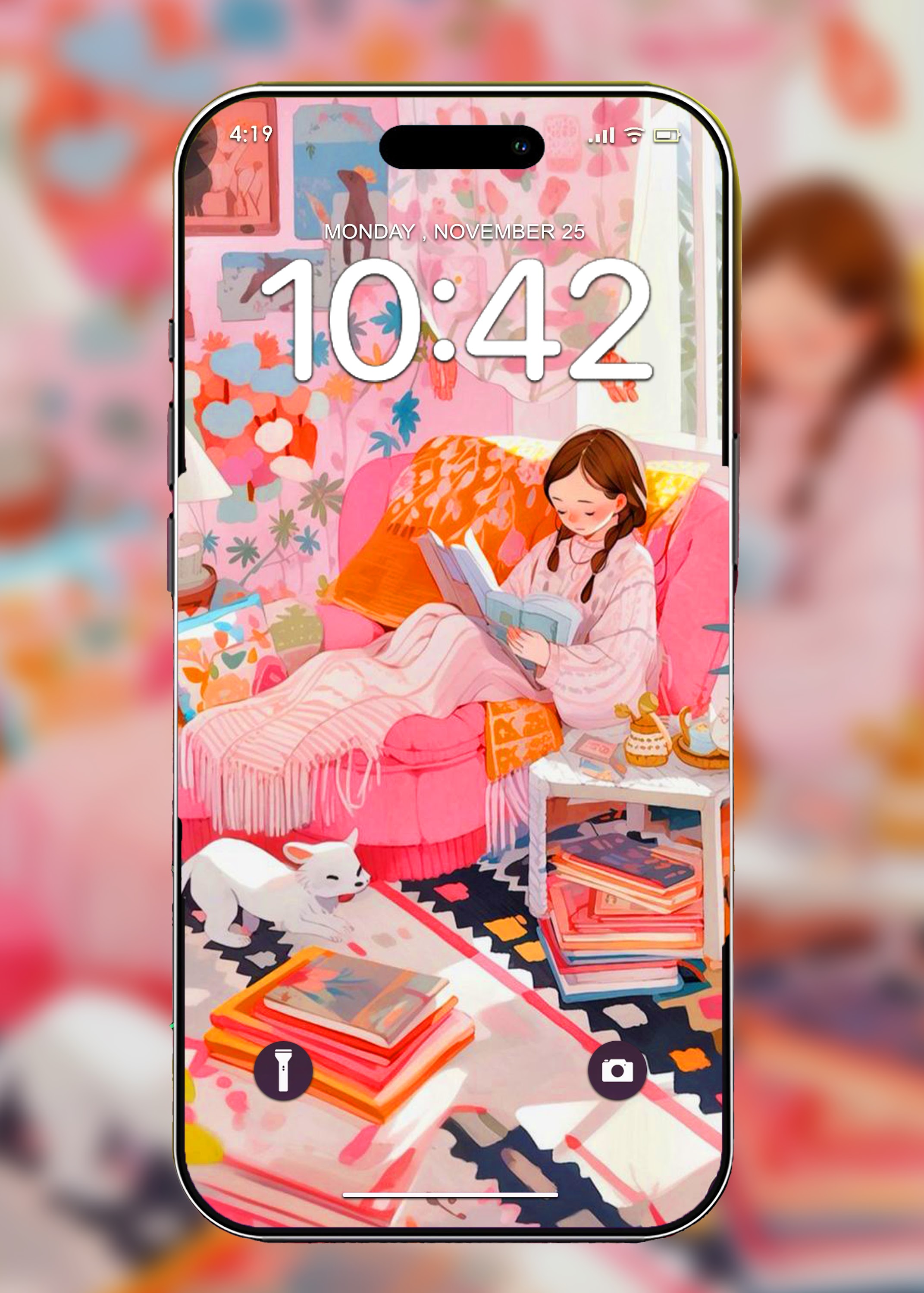 اسکرین شات 6 برنامه Pink Wallpaper HD