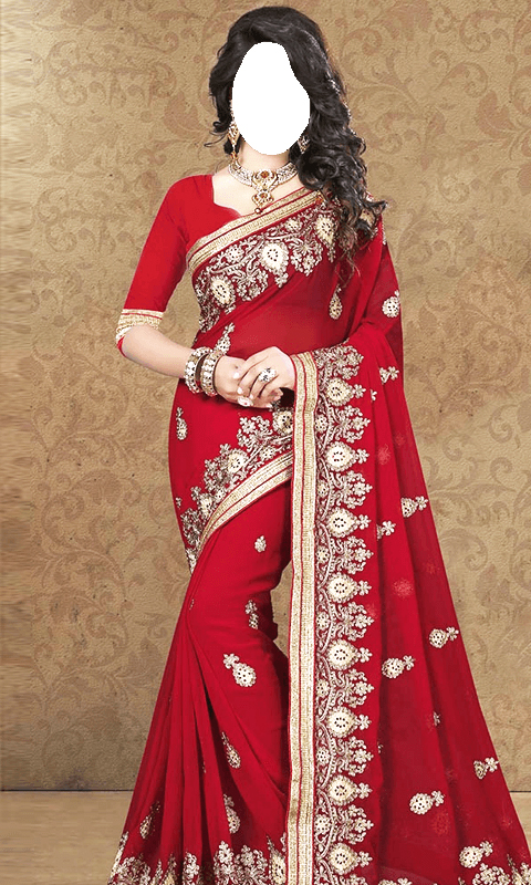 اسکرین شات 1 برنامه Women Saree Photo Maker