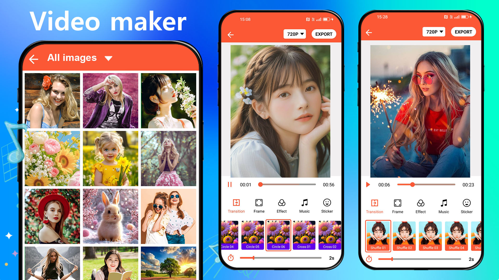 اسکرین شات 1 برنامه Video Maker from Photos, Music