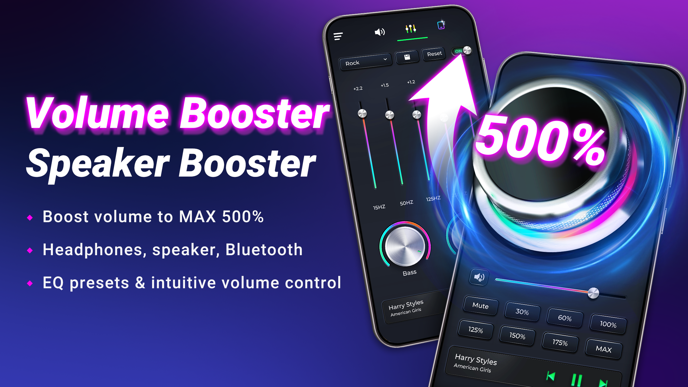 اسکرین شات 1 برنامه Volume Booster Speaker Booster