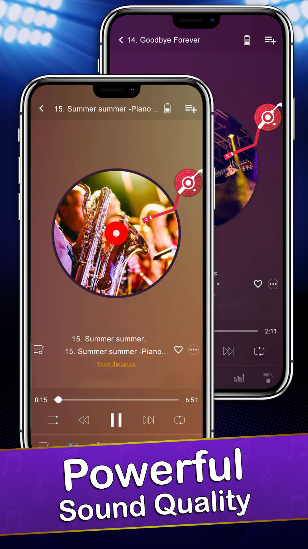 اسکرین شات 5 برنامه Music Player 2026: Deep Bass