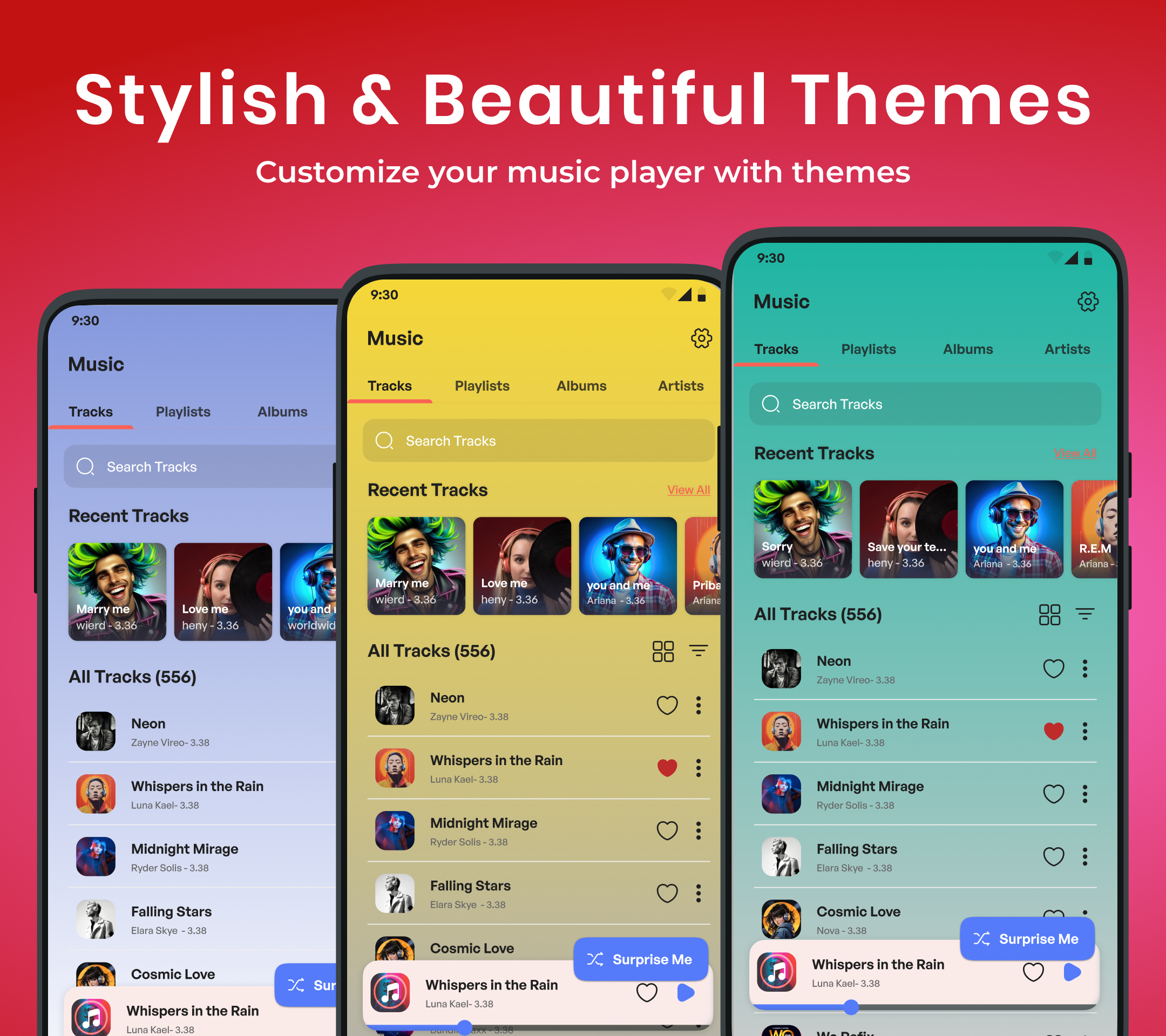 اسکرین شات 4 برنامه Music Player: Player Mp3 Music