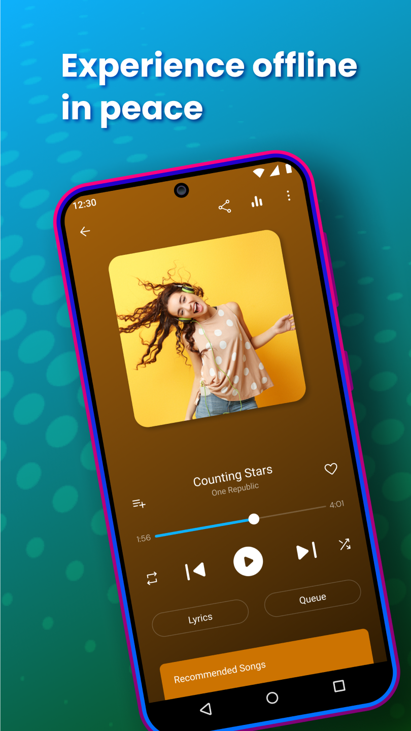 اسکرین شات 2 برنامه Music Player - Audify Player