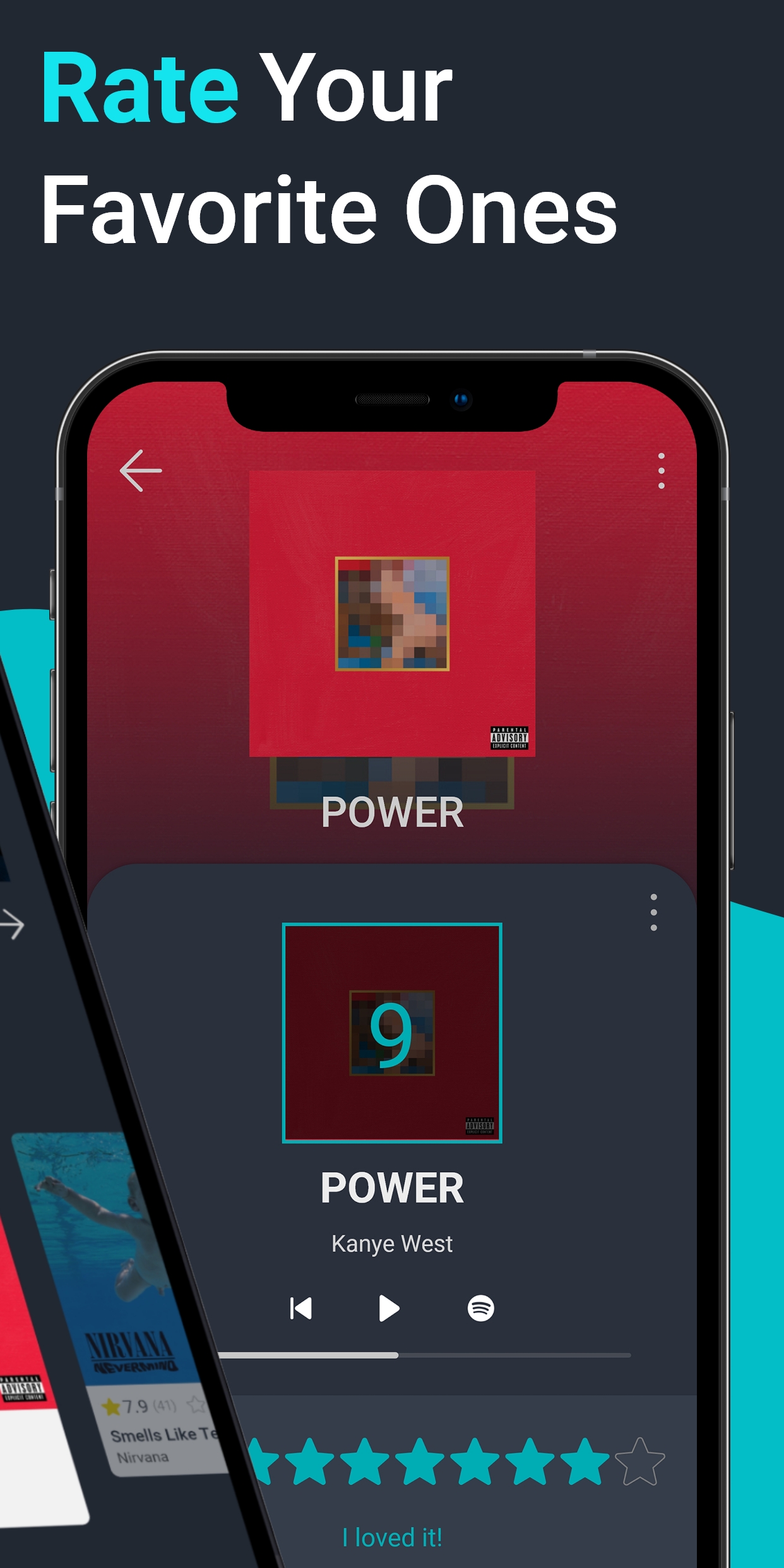 اسکرین شات 2 برنامه Musis - Rate Music for Spotify