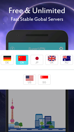 اسکرین شات 3 برنامه SuperVPN - Hotspot VPN Proxy