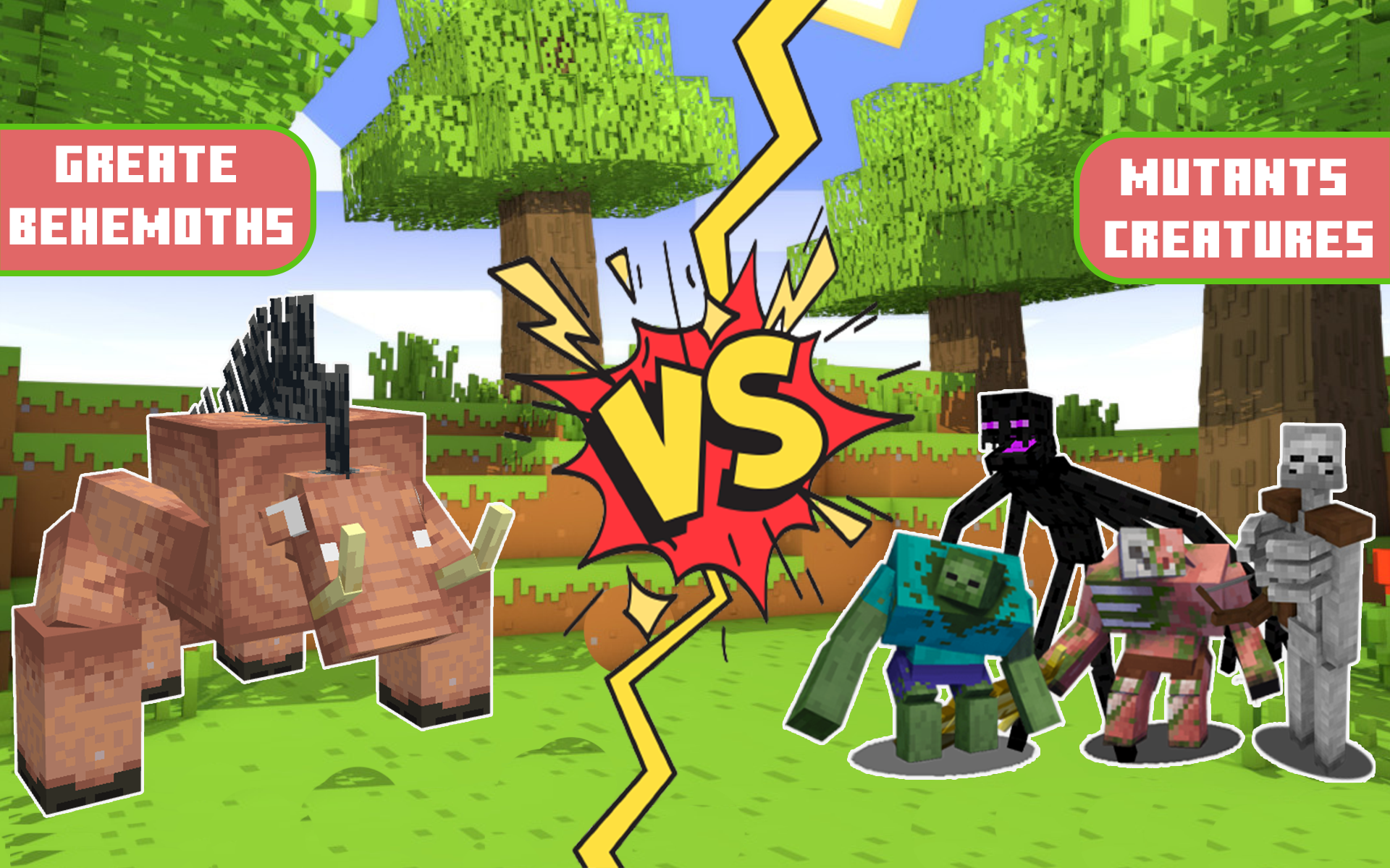 اسکرین شات 1 برنامه Mutant Creatures Mod Minecraft