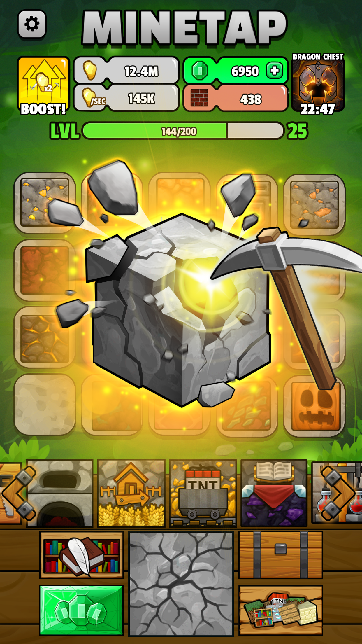 اسکرین شات 2 بازی Minetap – Craft and merge