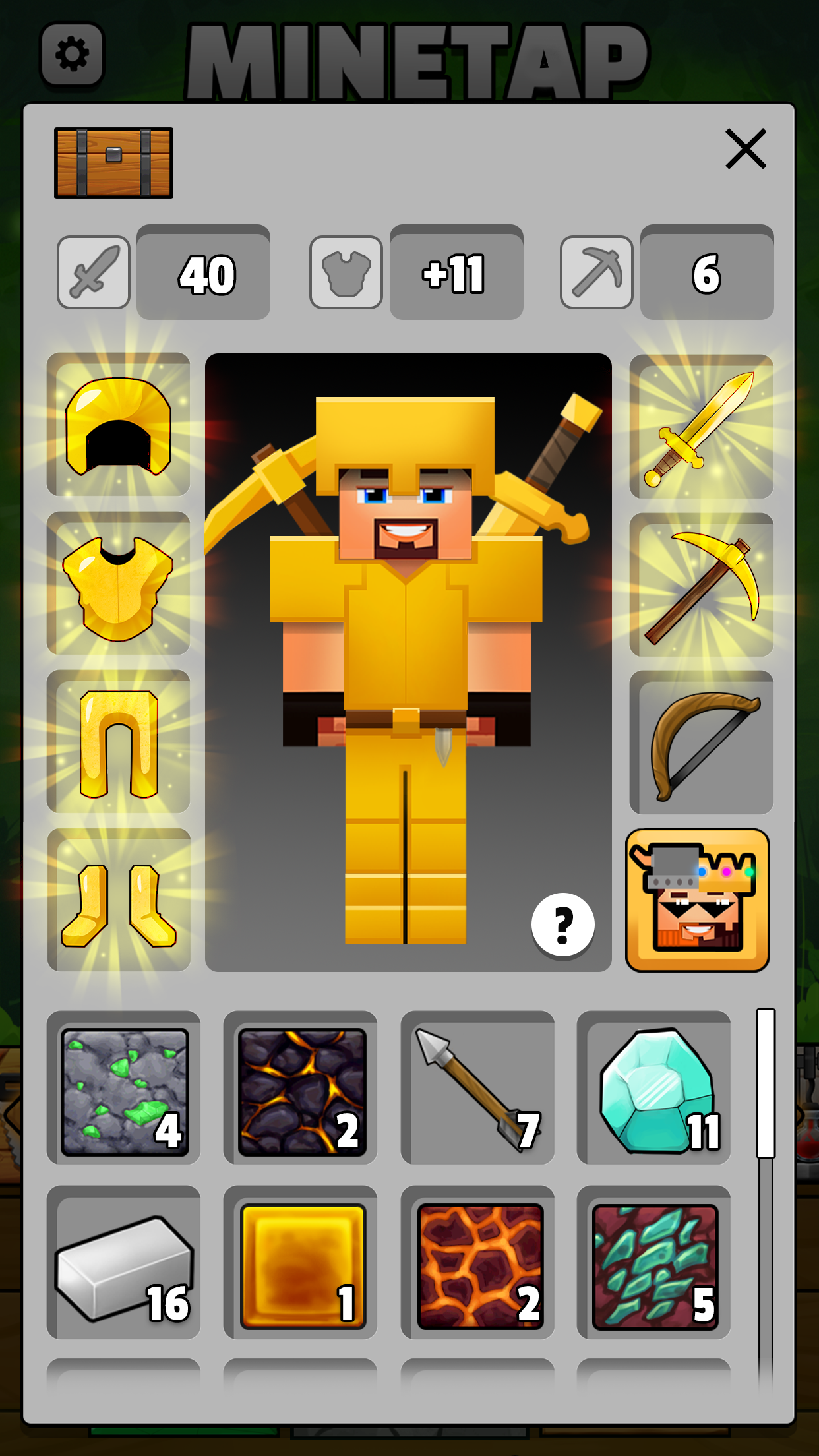 اسکرین شات 5 بازی Minetap – Merge rpg clicker