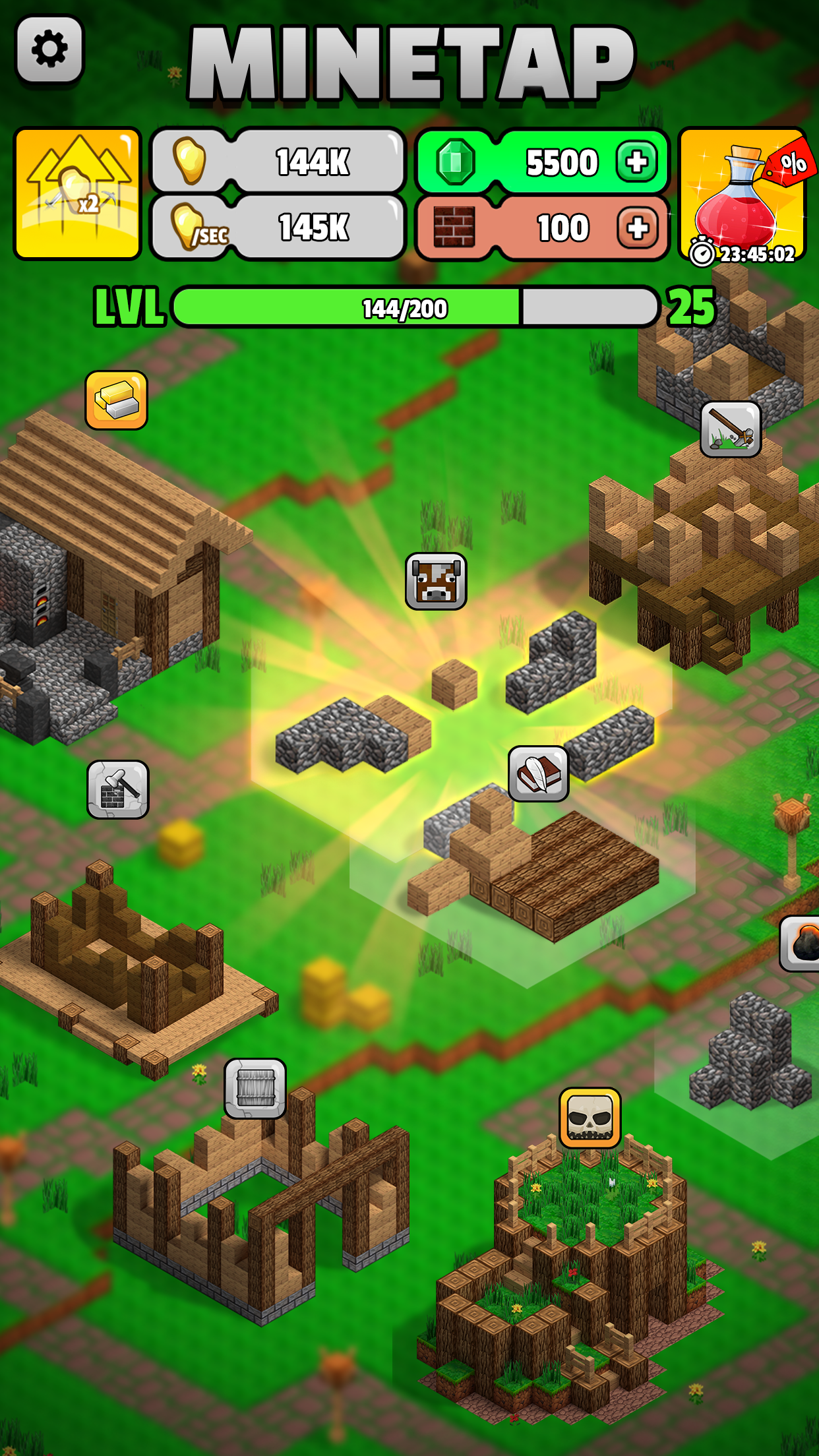 اسکرین شات 6 بازی Minetap – Merge rpg clicker