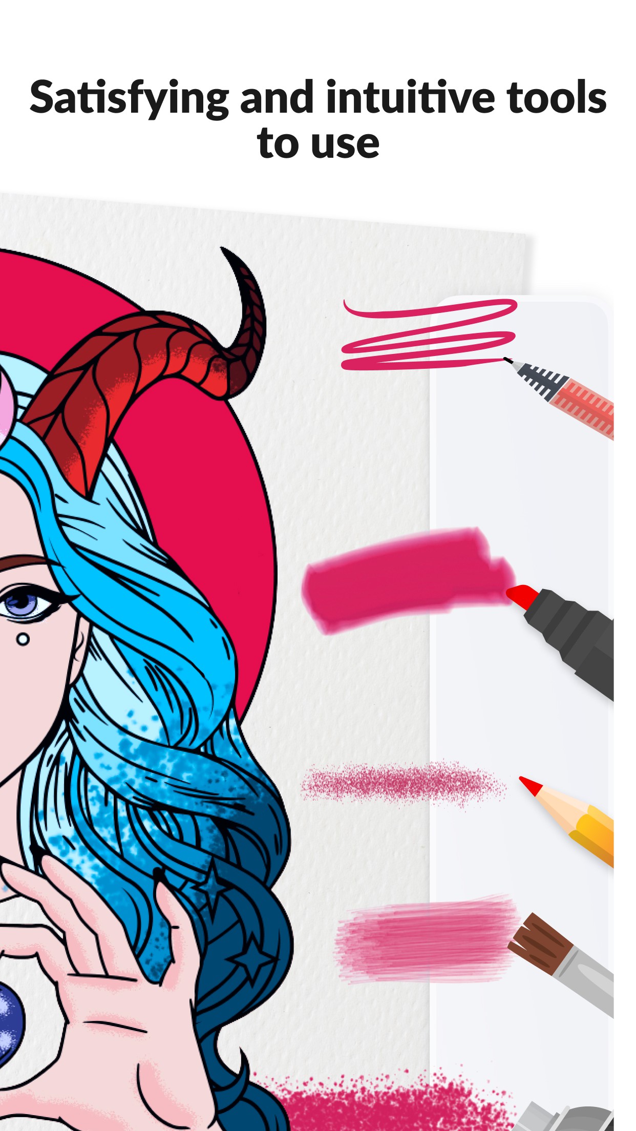 اسکرین شات 3 برنامه Color Pop -Adult Coloring Book